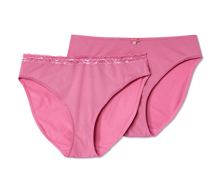 Dwie pary różowych fig.