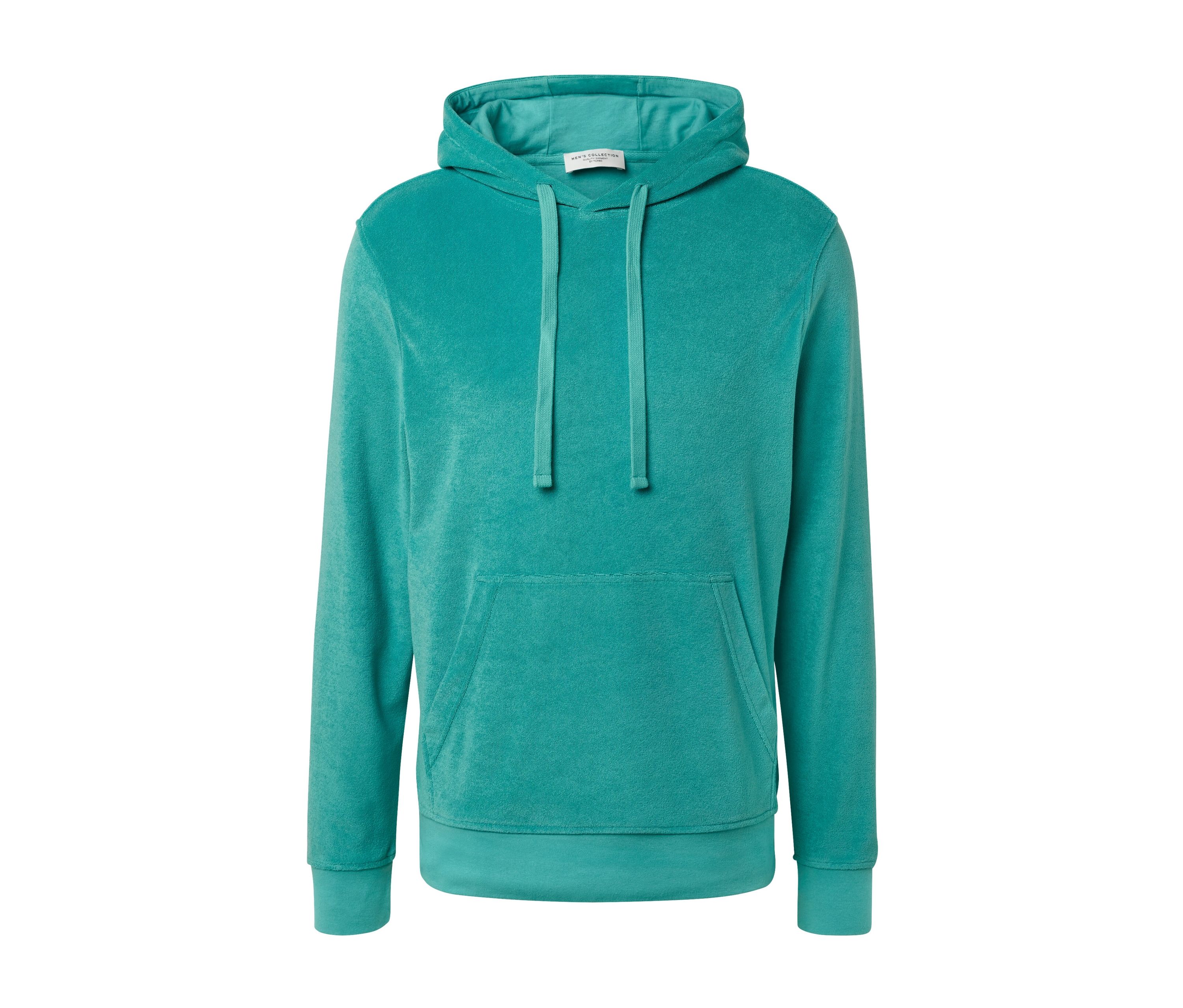 Tchibo - Bluza z kapturem z tkaniny frotte, niebieski