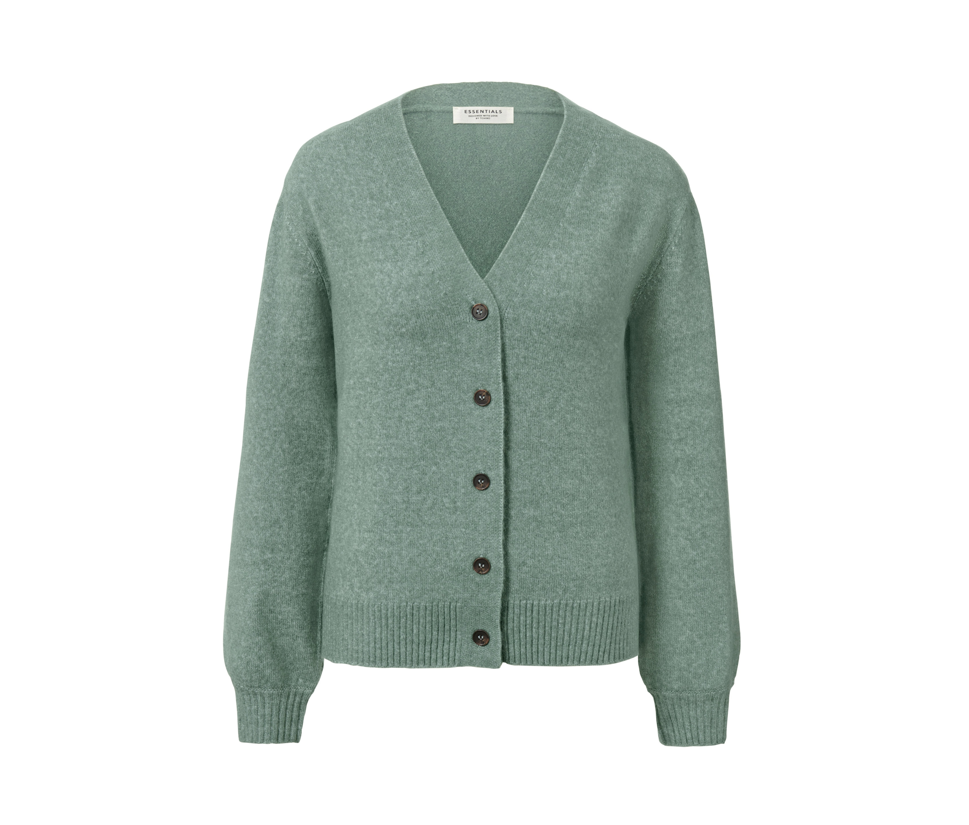 Tchibo - Kardigan z wełną- zielony