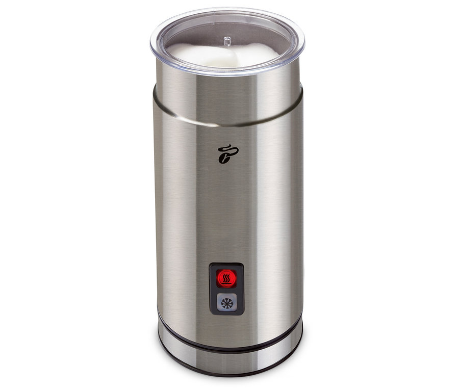 Elektryczny spieniacz do mleka ze stali nierdzewnej.