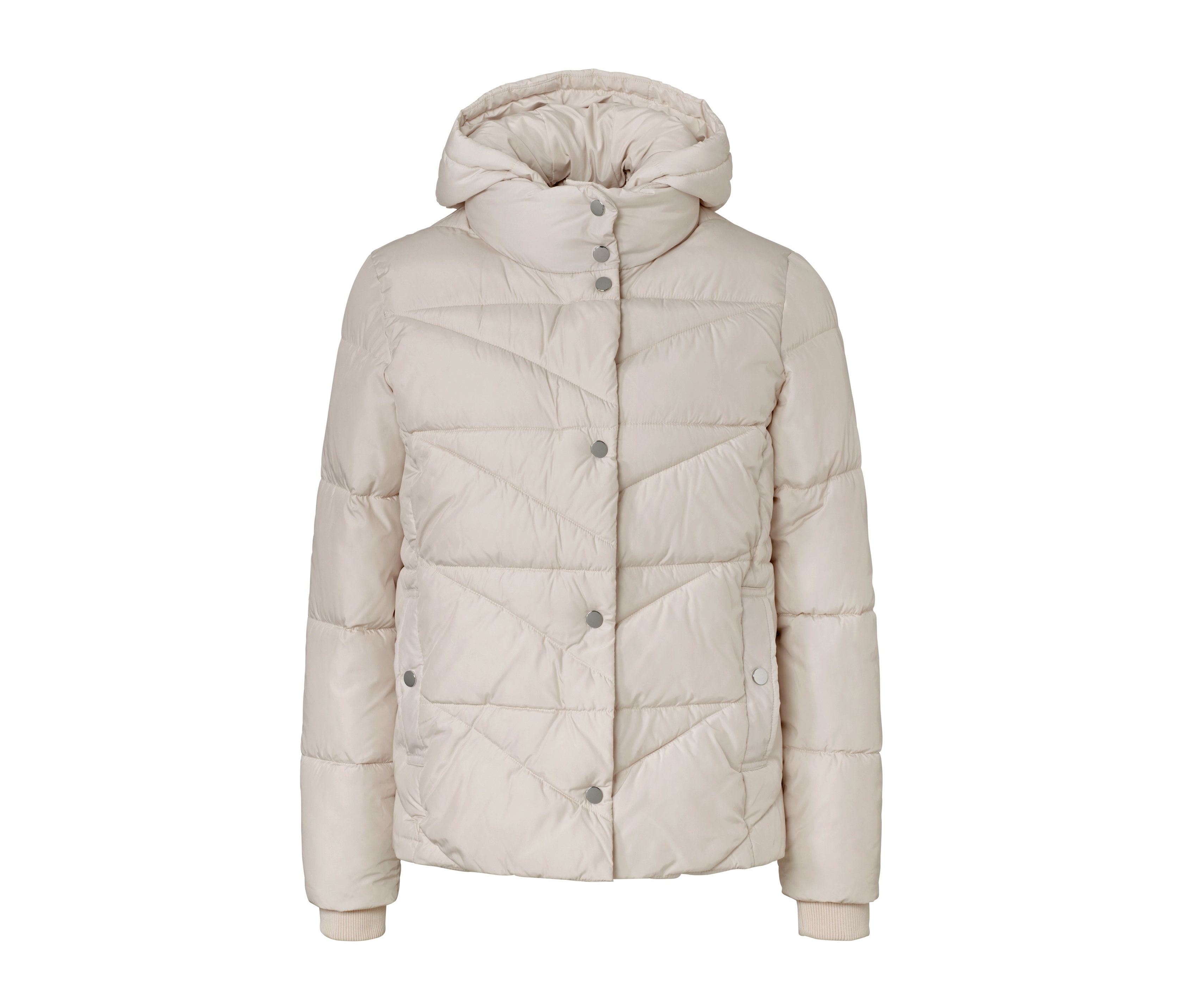 Tchibo - Kurtka pikowana z kapturem- beżowy