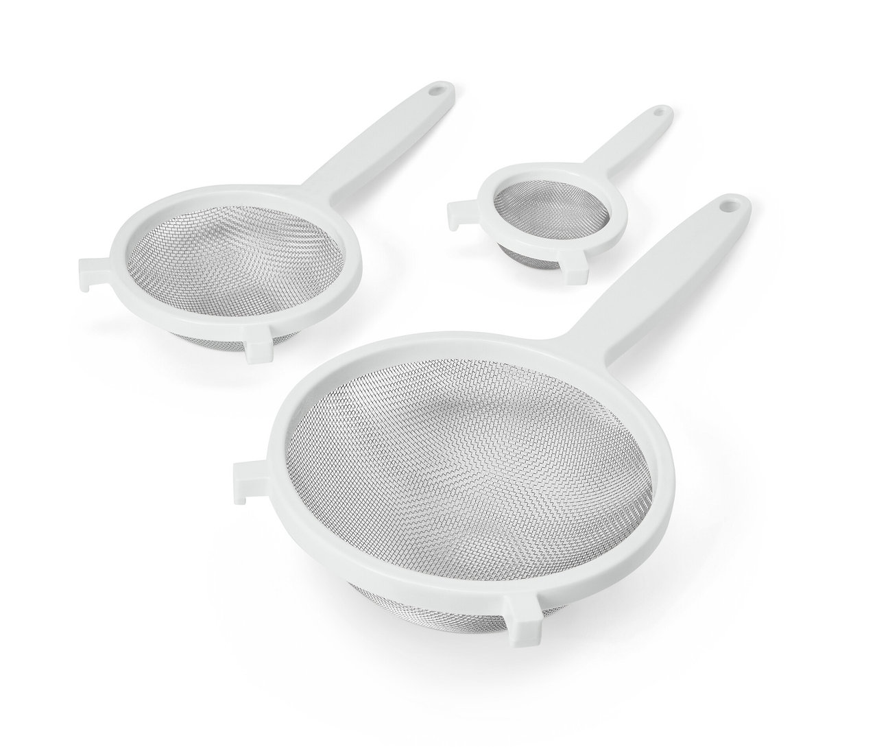 Zestaw sitek na białym tle.