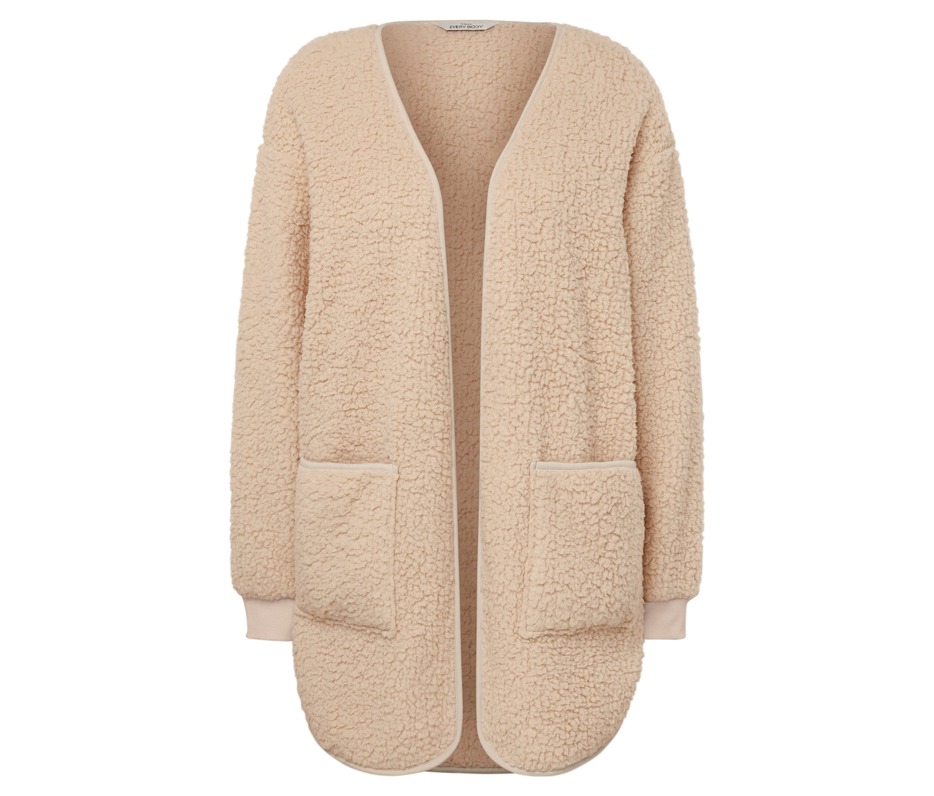 Tchibo - Kardigan z puszystego pluszu, beżowy