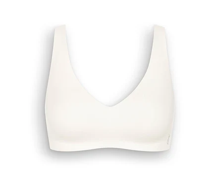 Miękki biustonosz sloggi ZERO Feel 2.0 w kolorze silk white.