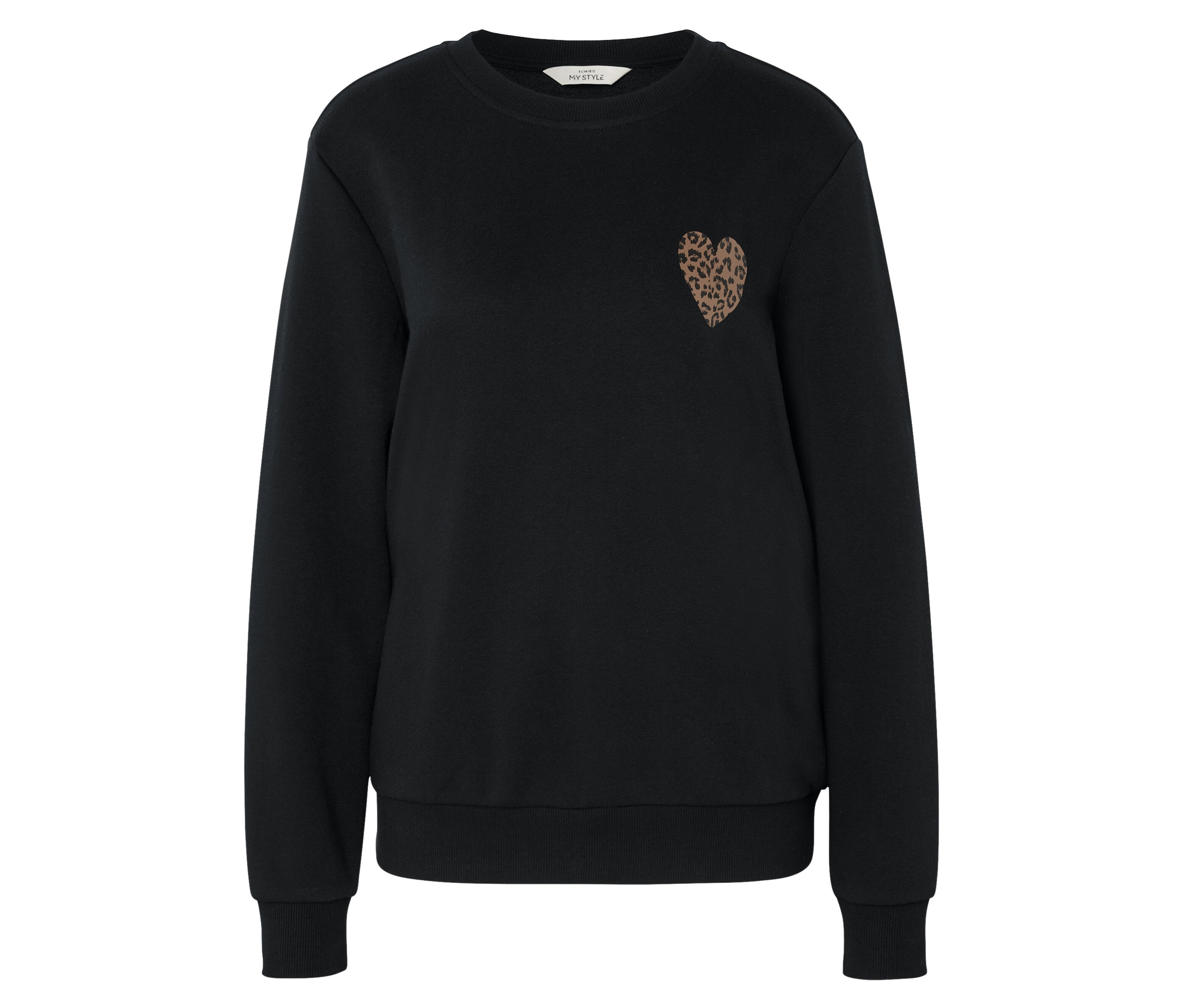 Tchibo - Bluza dresowa z nadrukiem- czarny/z nadrukiem