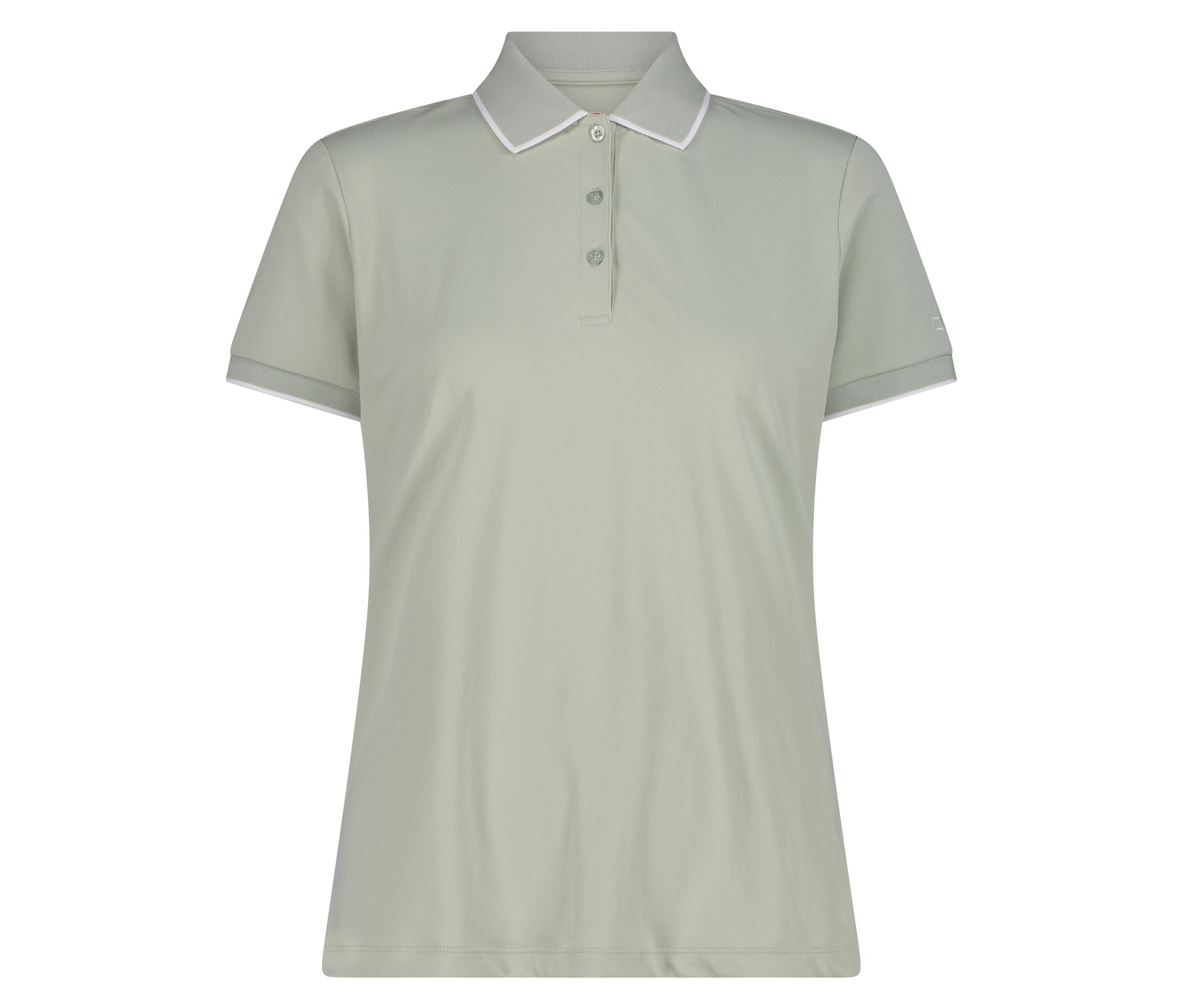 Koszulka polo CMP z elastycznej dzianiny piqué- zielony
