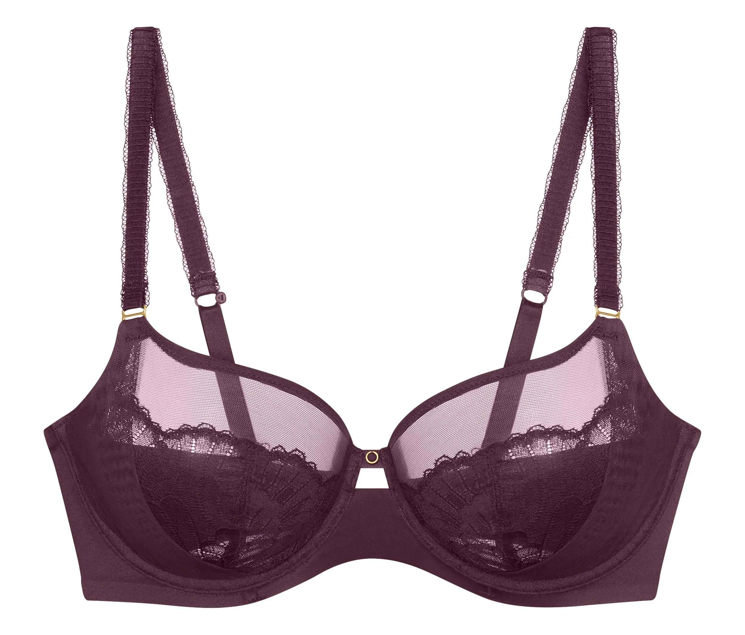 Biustonosz Triumph Love in Lace W, burgundowy