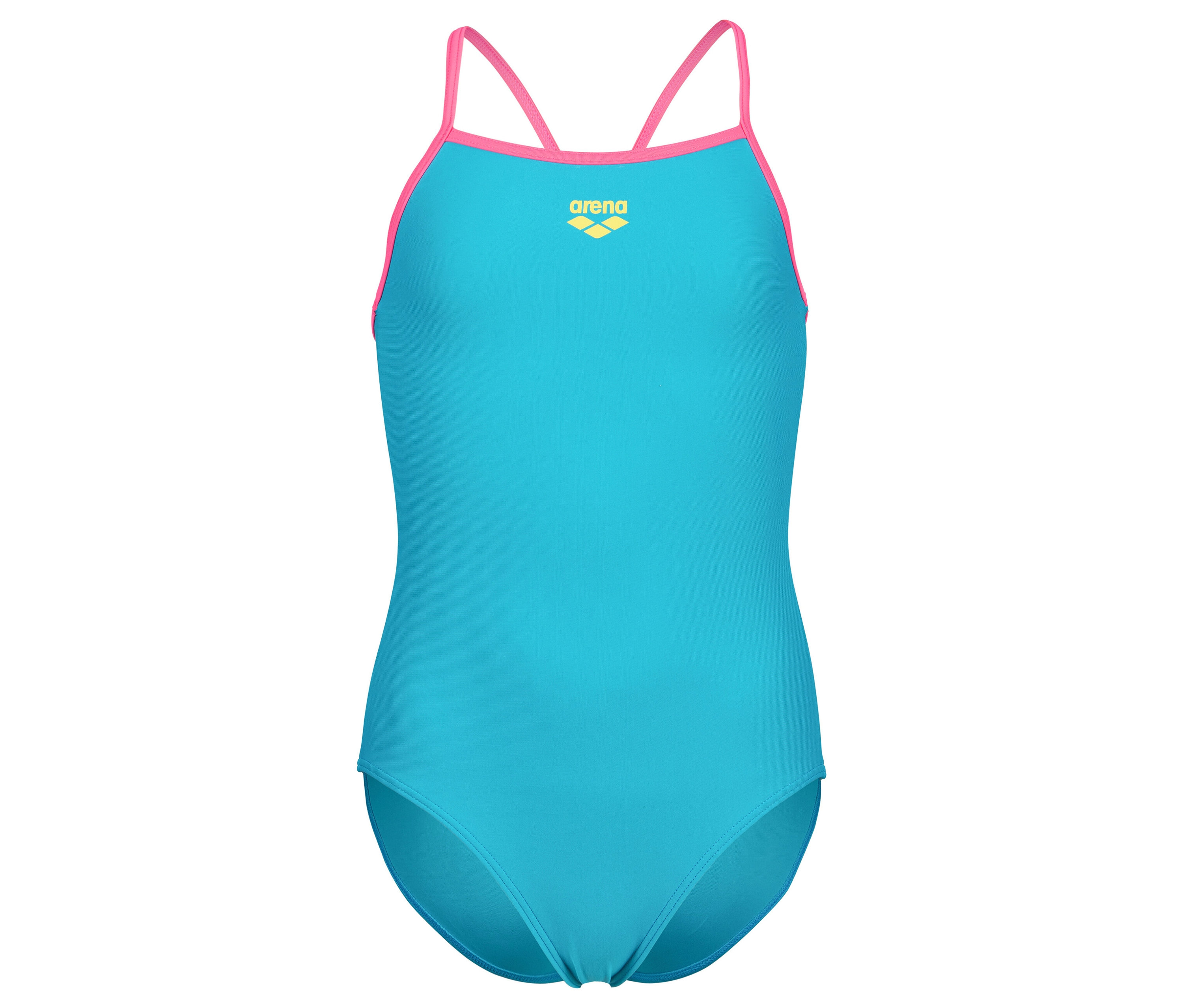 Dziecięcy kostium kąpielowy arena Feel „Light Drop Back Solid” - kobieta- niebieski