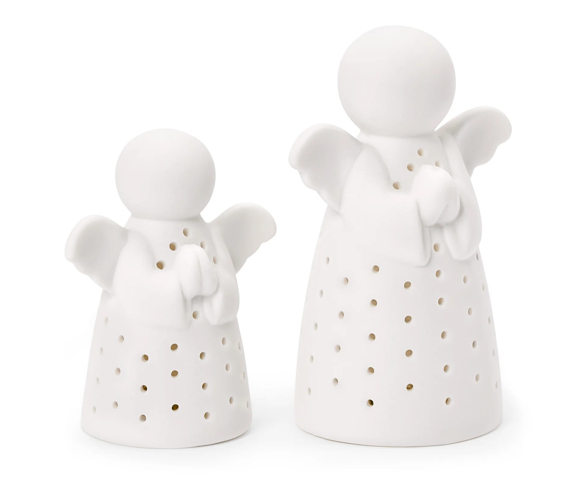 Tchibo - Ceramiczne anioły Led, 2 sztuki