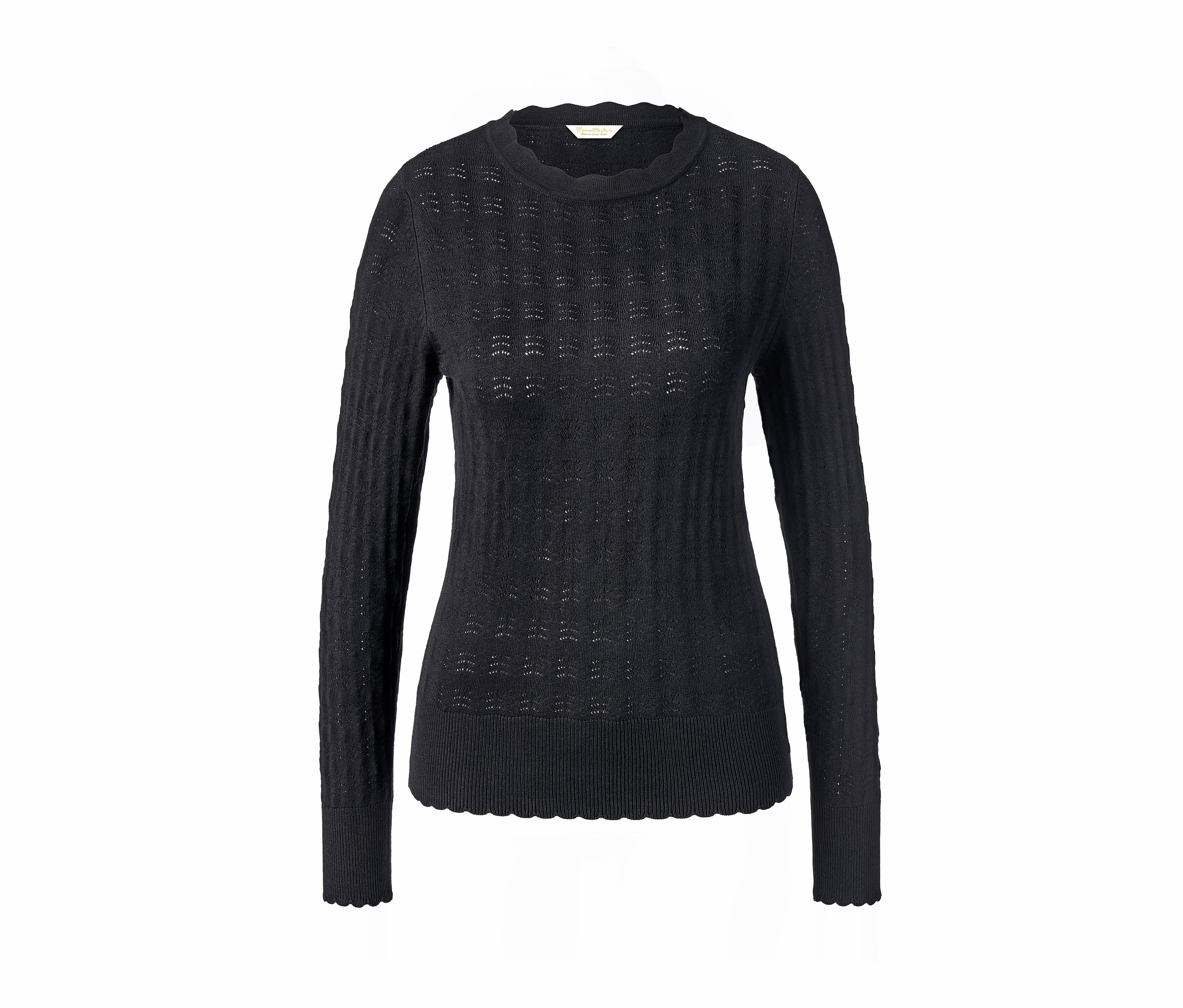 Tchibo - Sweter z delikatnej dzianiny- czarny