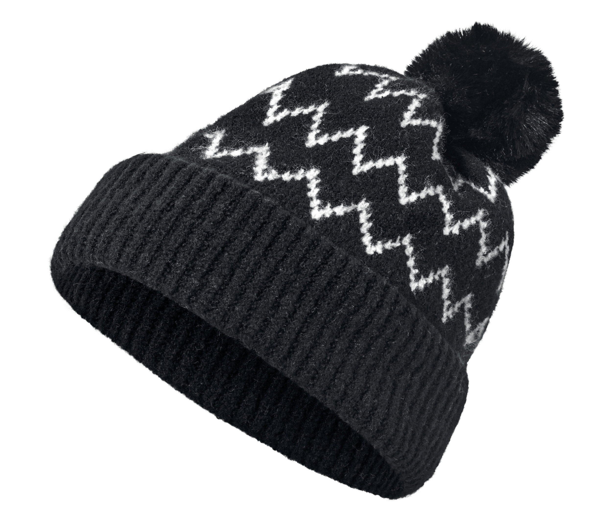 Tchibo - Czapka - kolor: biały/czarny