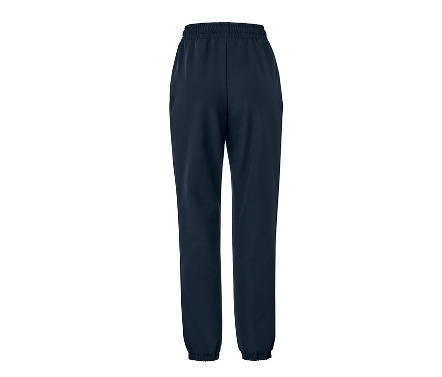 Granatowe spodnie dresowe softshell.