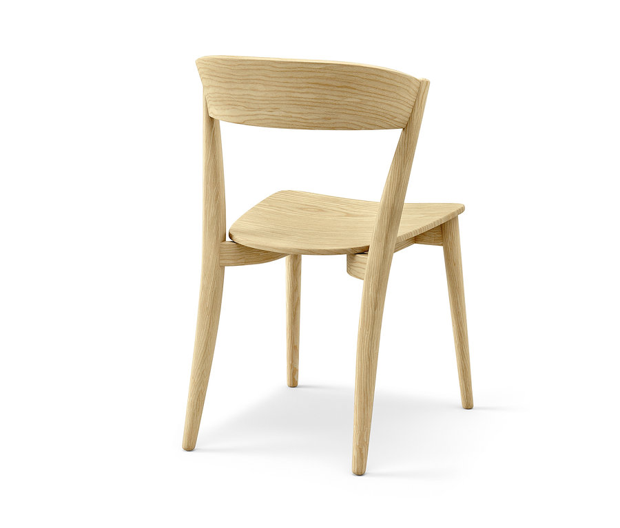 Szczegół drewnianego krzesła.