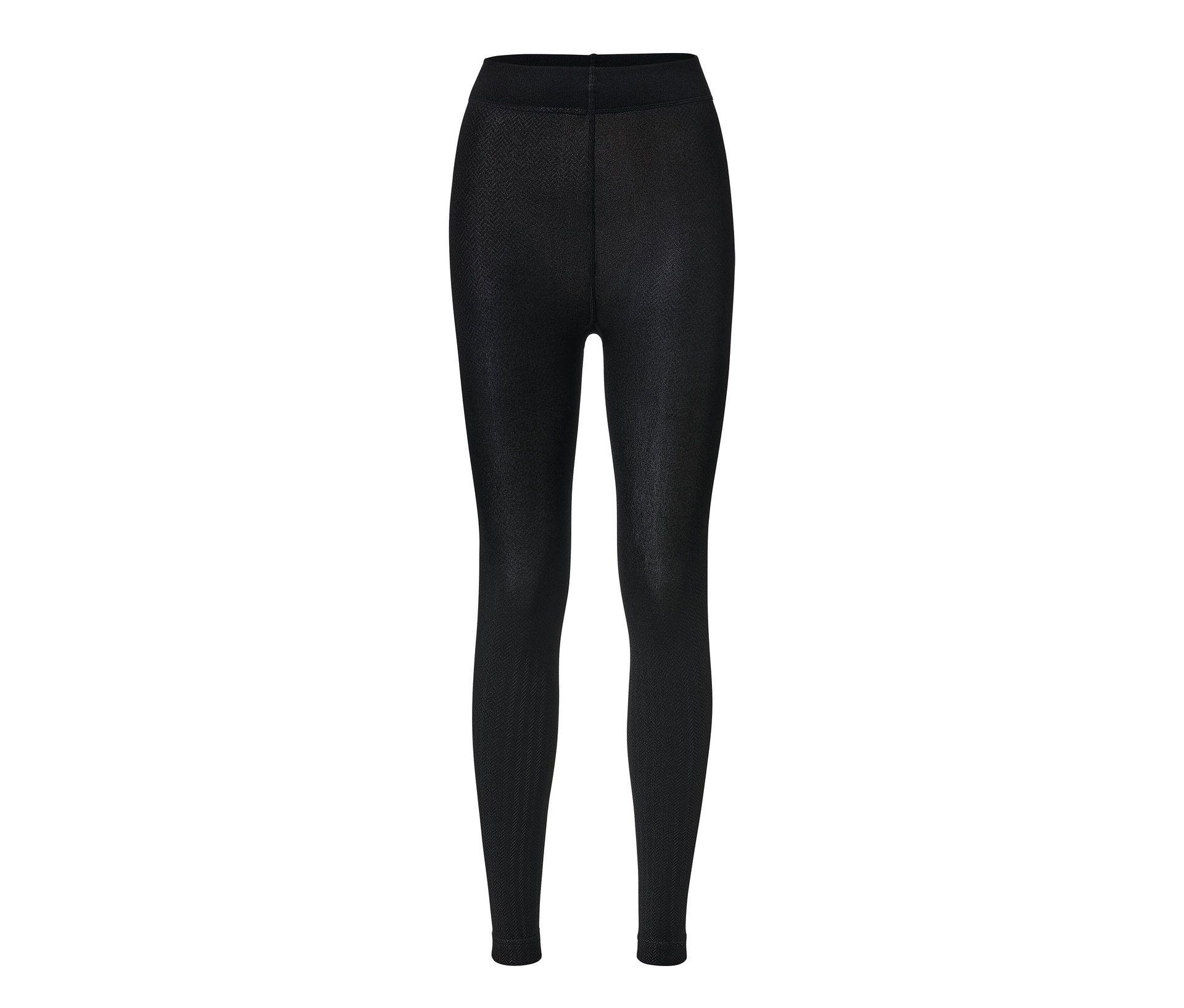 Tchibo - Ciepłe legginsy z tłoczeniem- czarny