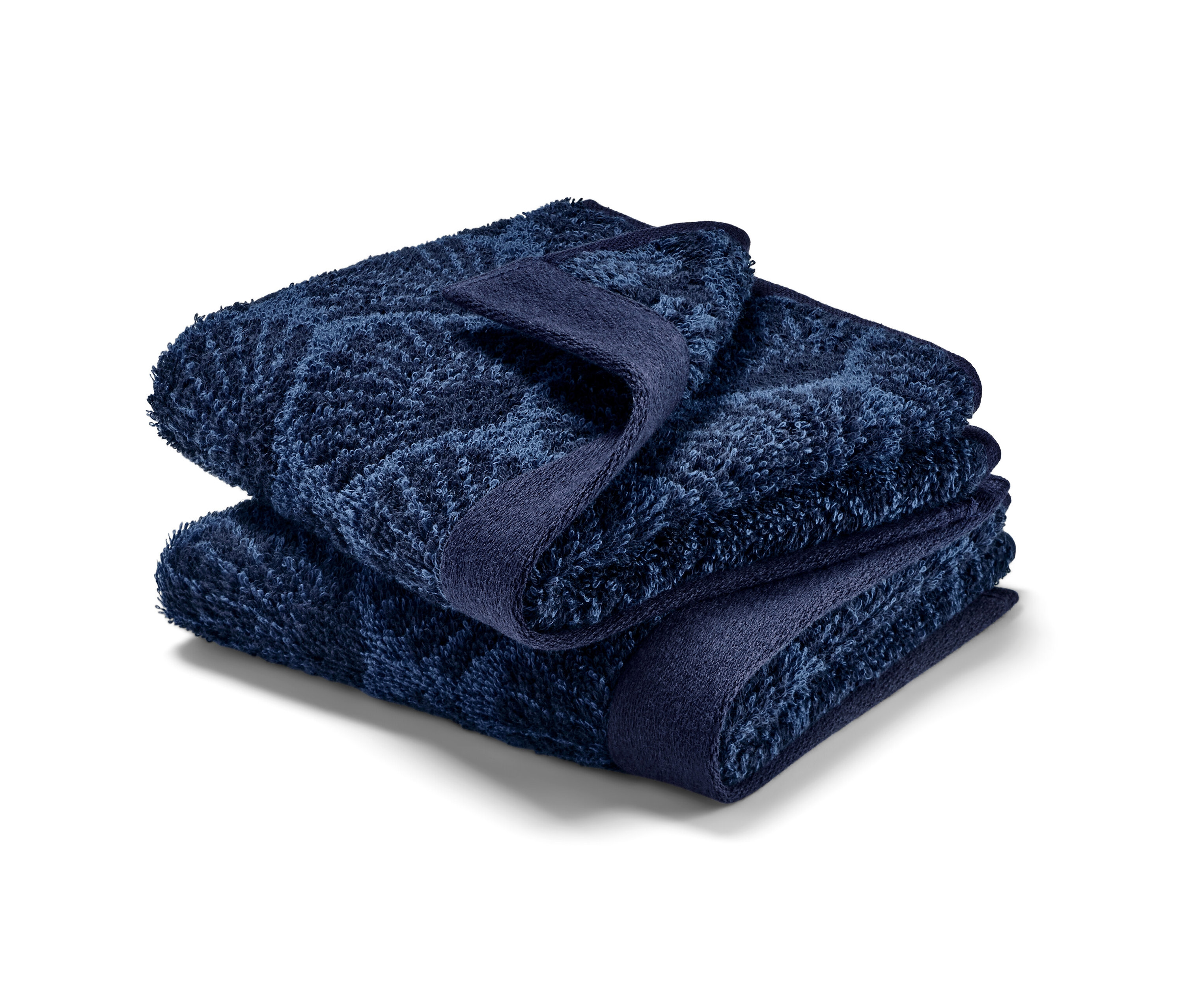 Tchibo - Ręczniki dla gości „Muszle” - kolor: niebieski