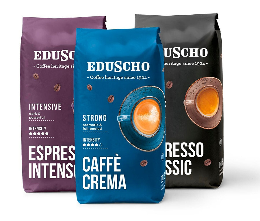 ZESTAW Eduscho – 3 x 1kg kawa ziarnista