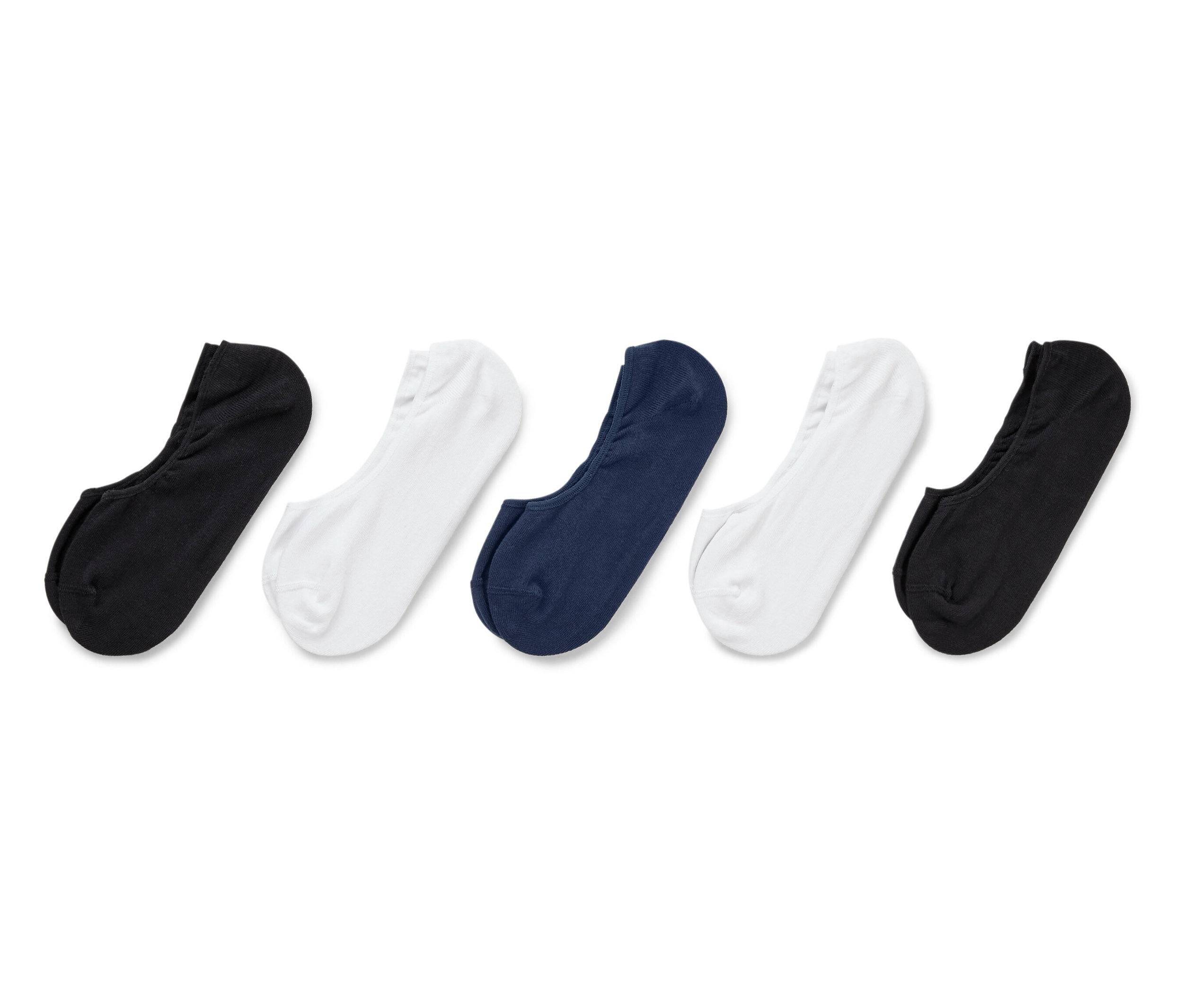 Tchibo - Skarpety stopki do sneakersów- czarny/niebieski