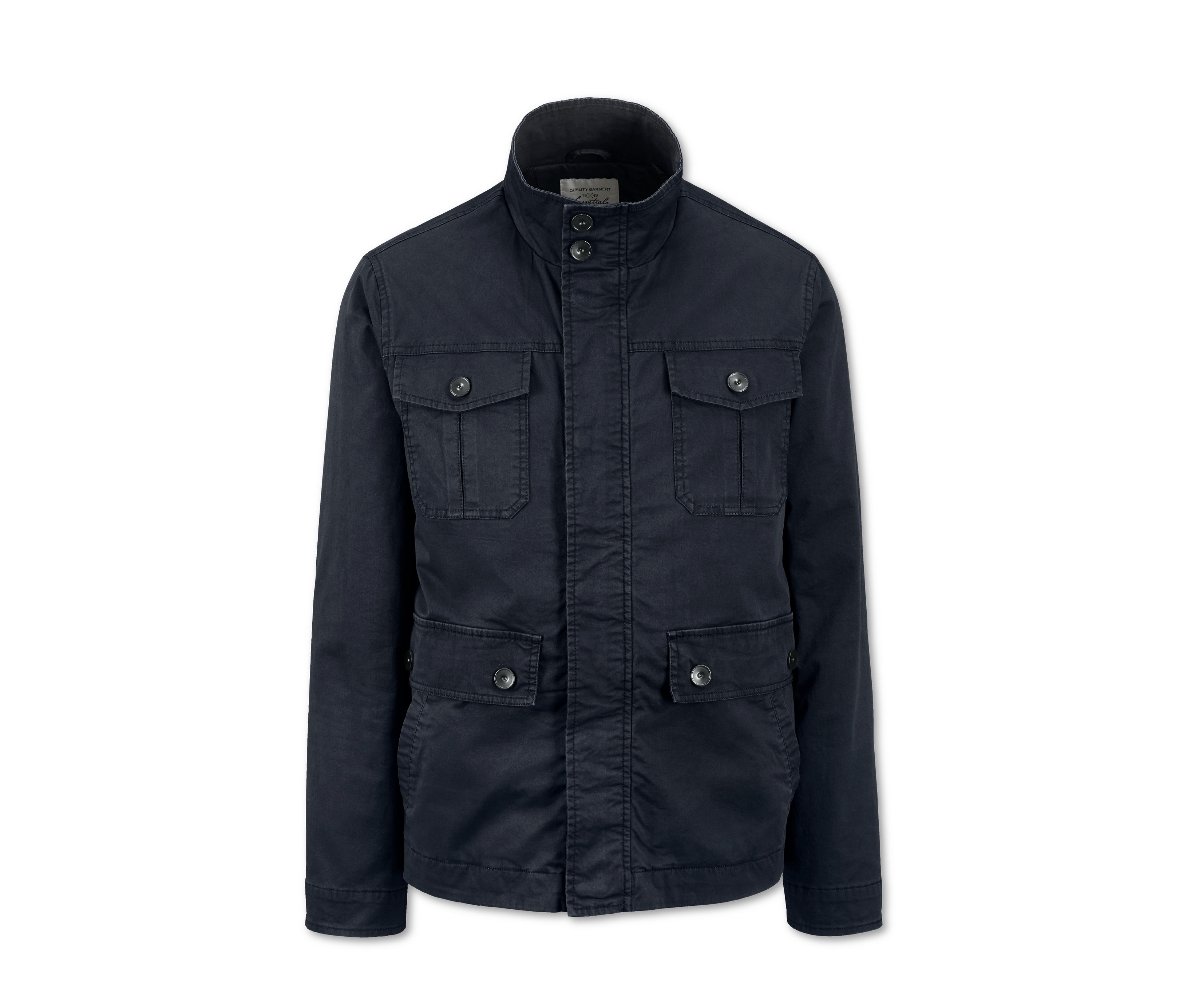 Tchibo - Kurtka męska z wysokim kołnierzem- niebieski