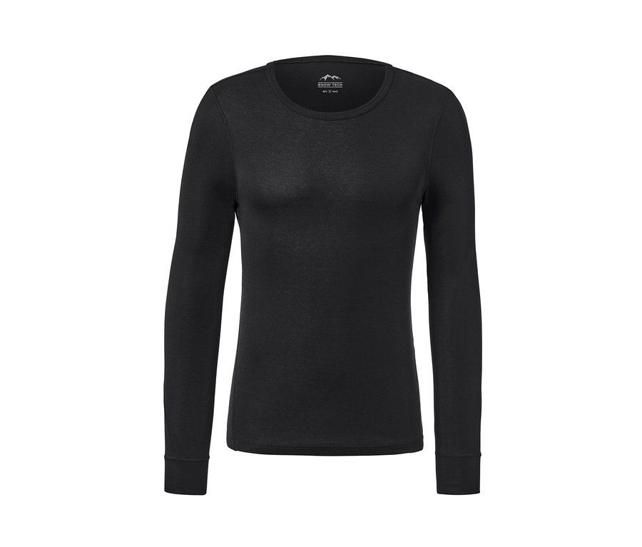 Czarna termiczna bielizna funkcyjna.