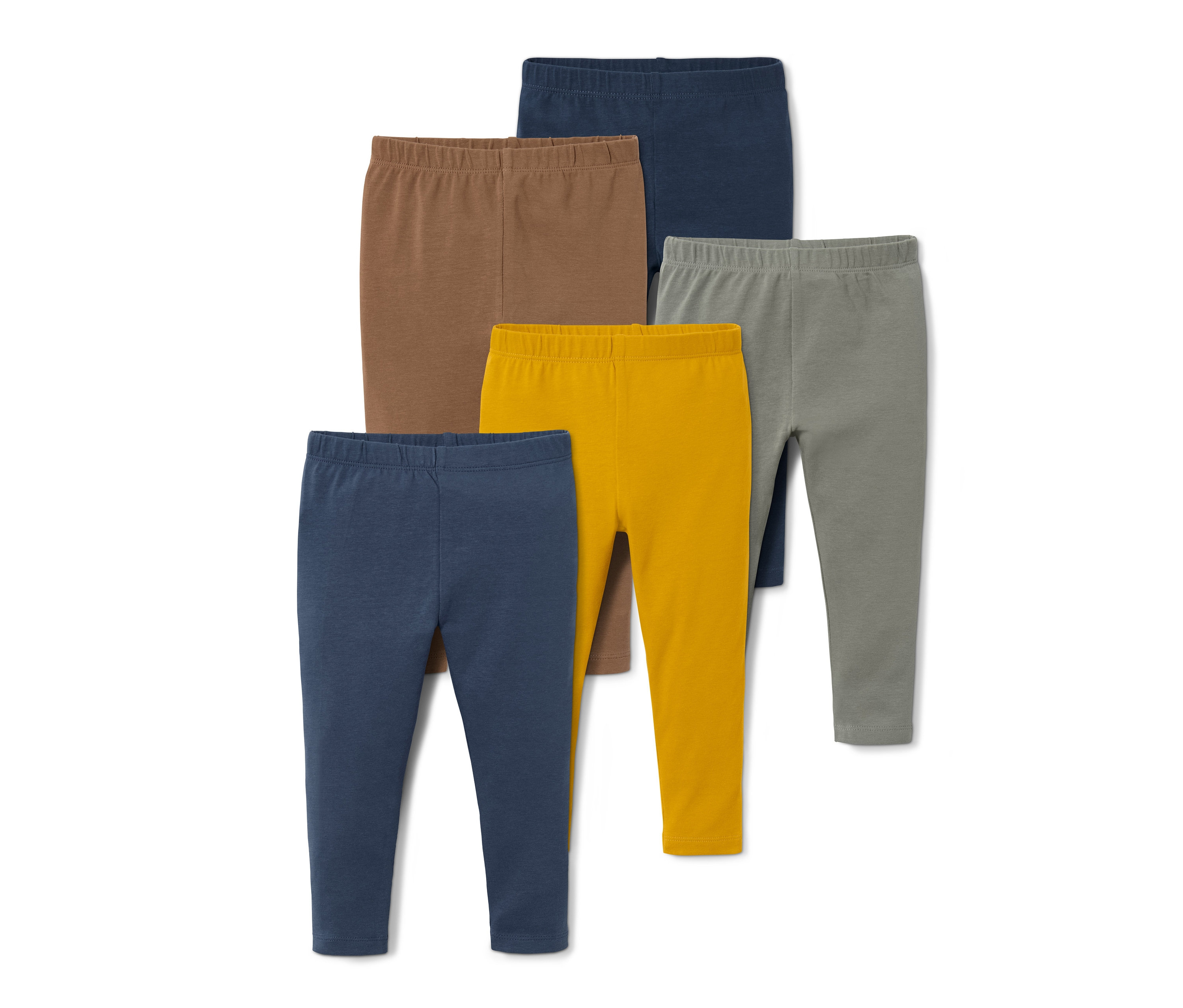 Tchibo - Legginsy z dżerseju- zielony/żółty