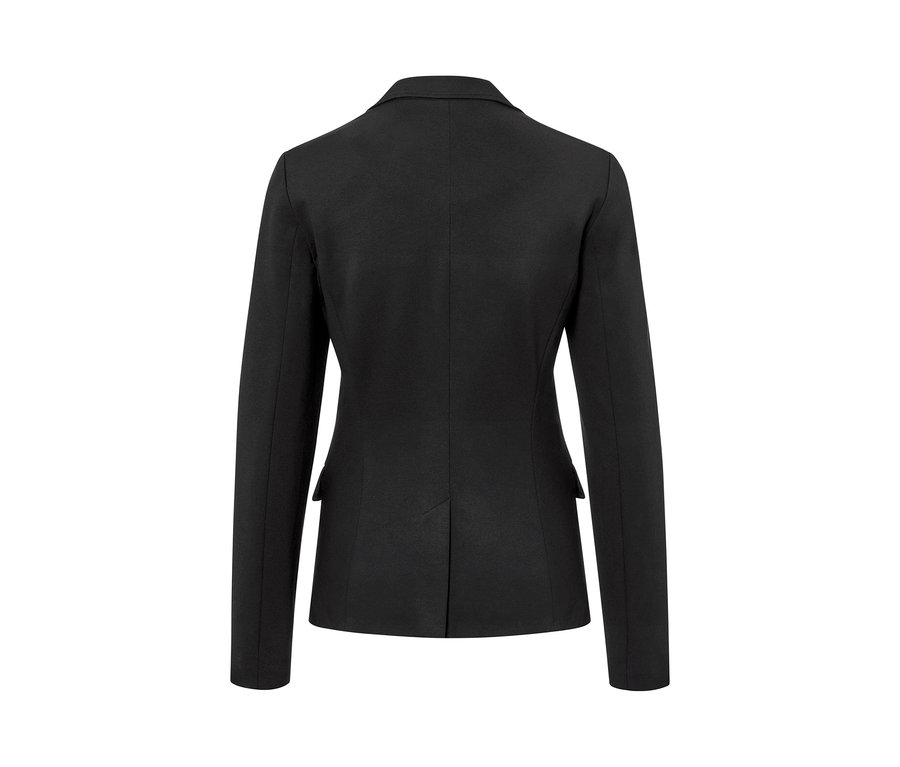 Widok z tyłu żakietu z dżerseju.