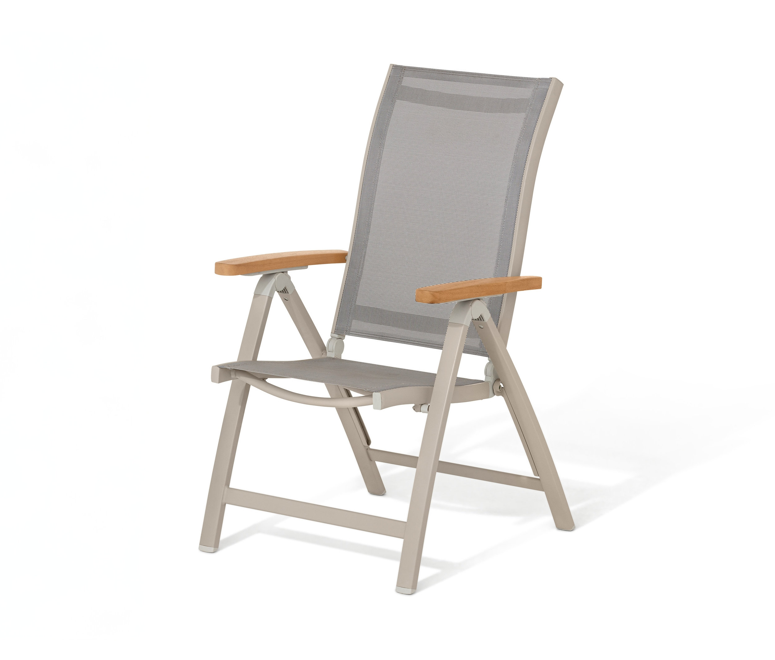 Tchibo - Krzesło ogrodowe z wysokim - kolor: beżowy/szary
