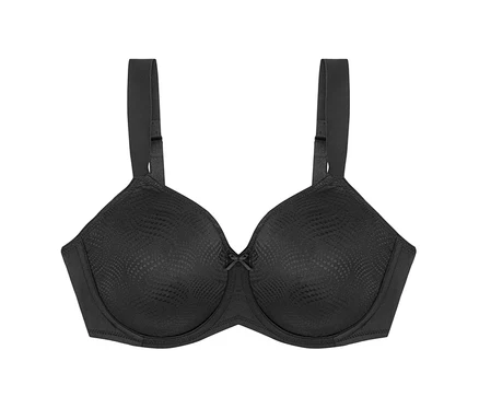 Czarny biustonosz Triumph Essential „Minimizer W X”.