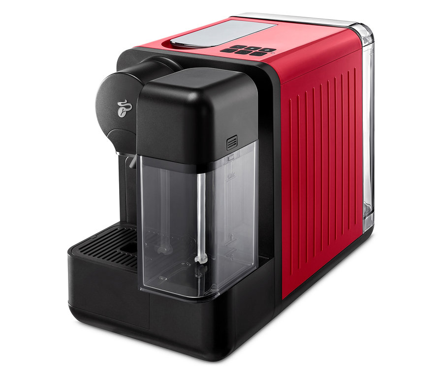 Czerwony ekspres do kawy Cafissimo milk.