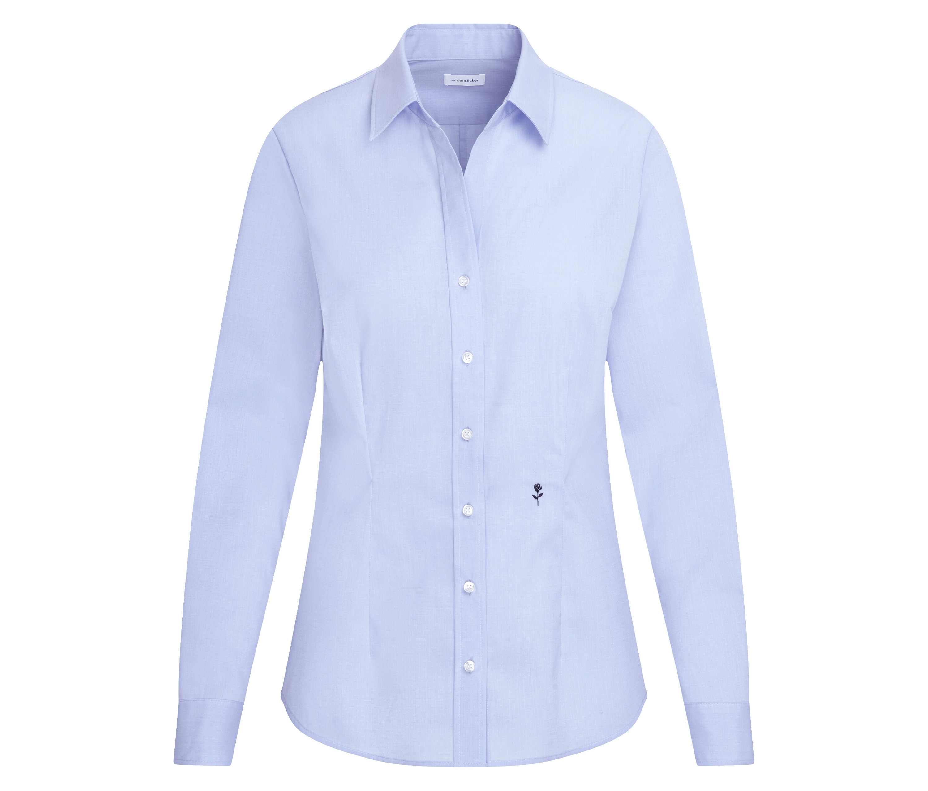Bluzka Seidensticker Slim Fit non iron, niebieski