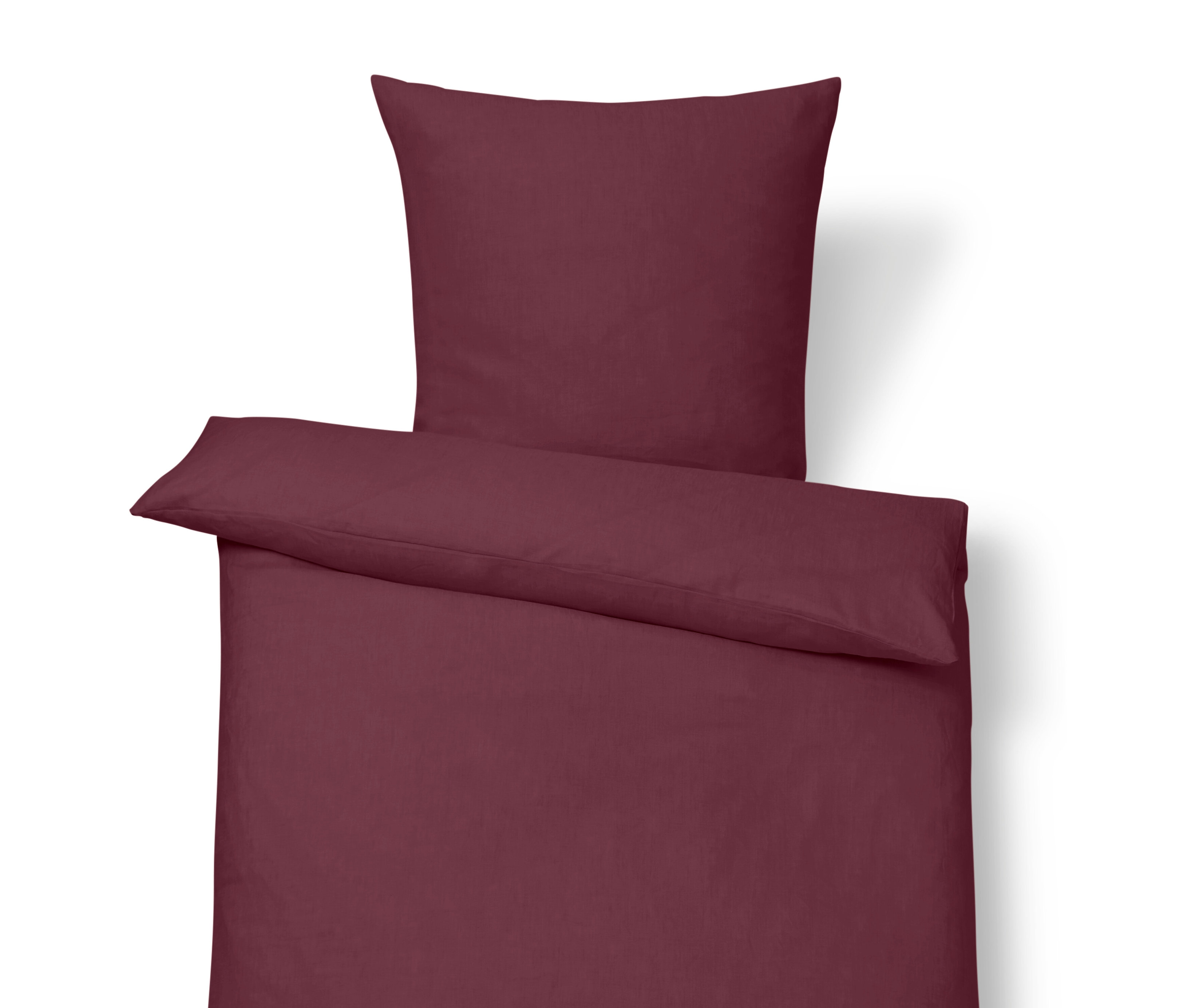 Tchibo - Pościel lniana - kolor: czerwony