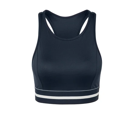 Niebieska sportowa braletka „Crop Top”.