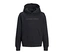 Bluza z kapturem Jack&Jones Star, czarna. Czarna bluza z kapturem, kieszenią kangurką i białym logo Jack&Jones na piersi.