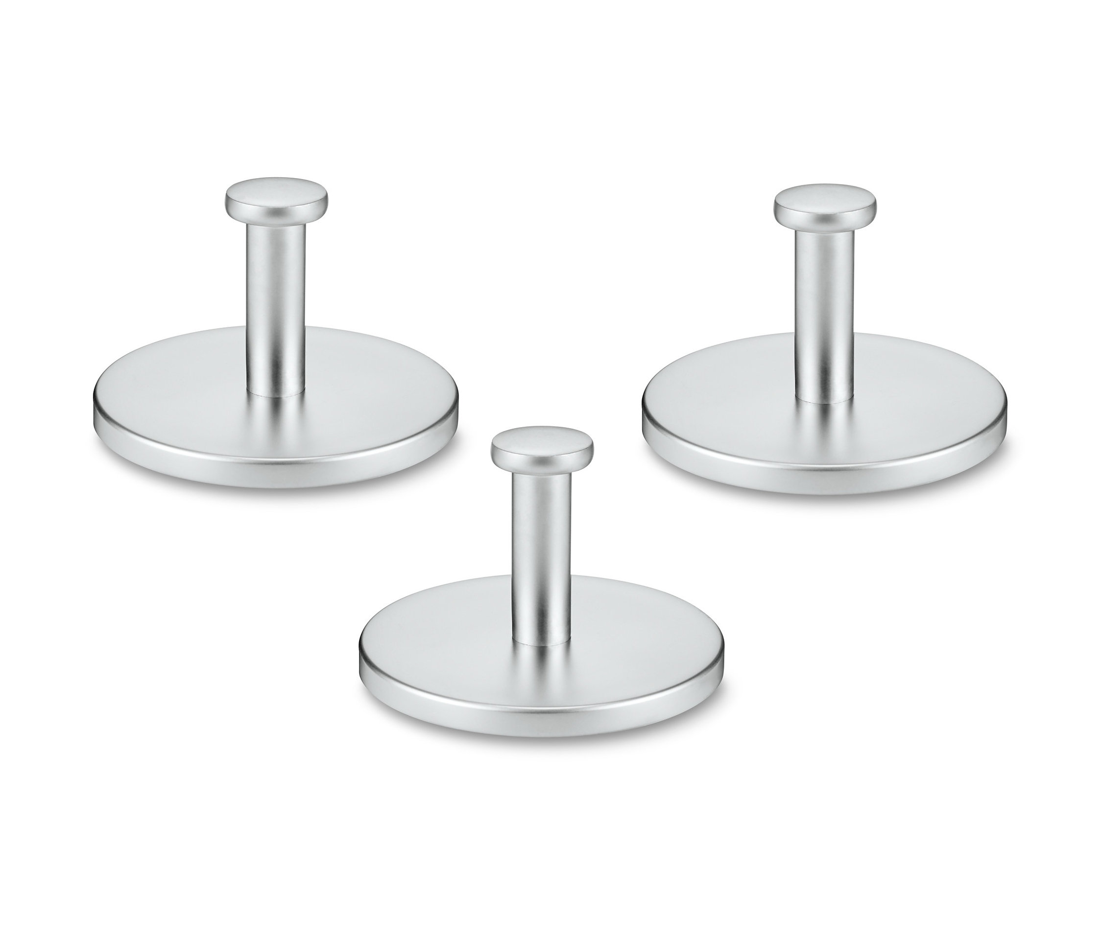 Trzy samoprzylepne wieszaki.