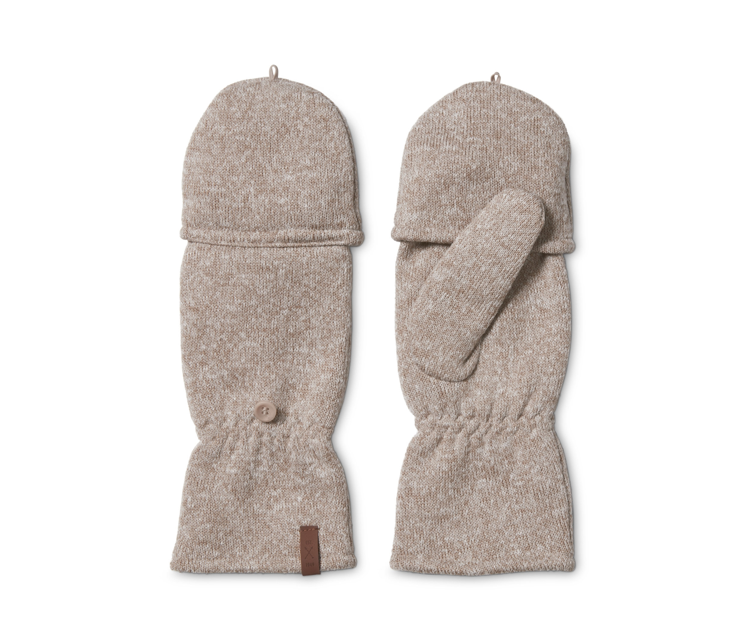 Tchibo - Rękawice-łapawice z dzianiny polarowej- beżowy