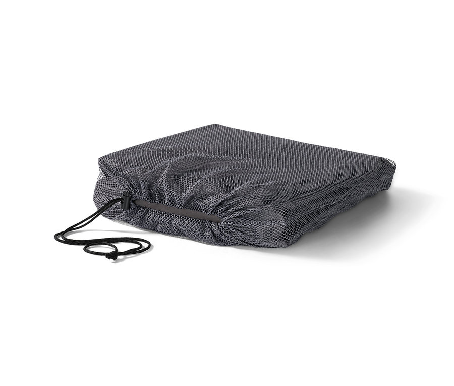 Szara osłona premium na duże stoły rozsuwane, ok. 240 x 140 cm, ze sznurkiem.