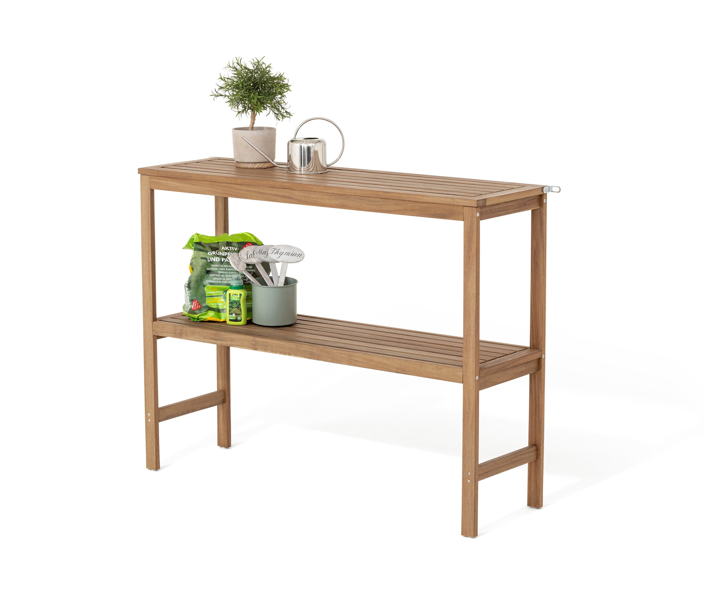 Tchibo - Duża konsola 2-poziomowa »Lenja« - kolor: brązowy