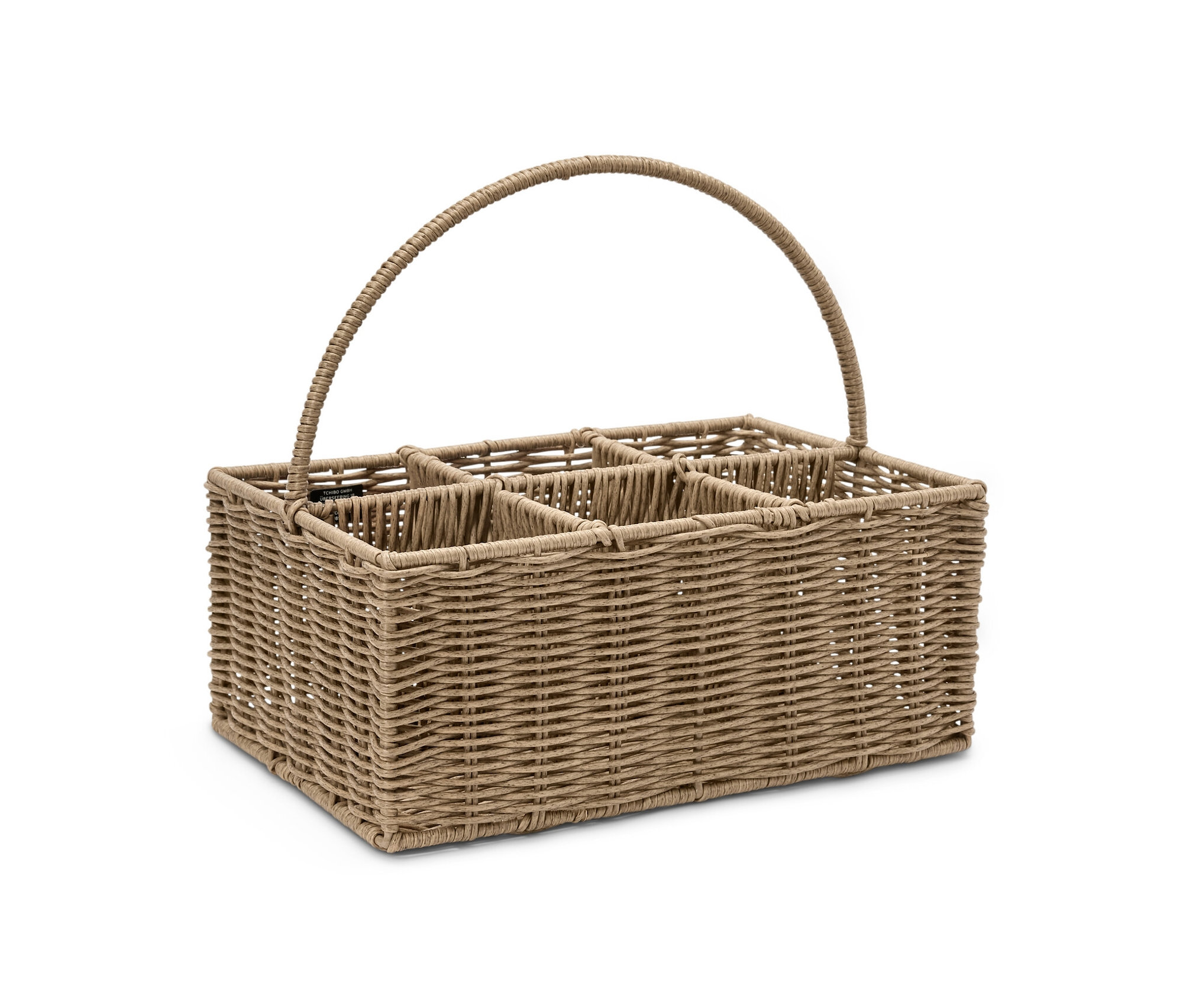 Tchibo - Kosz na butelki - kolor: brązowy