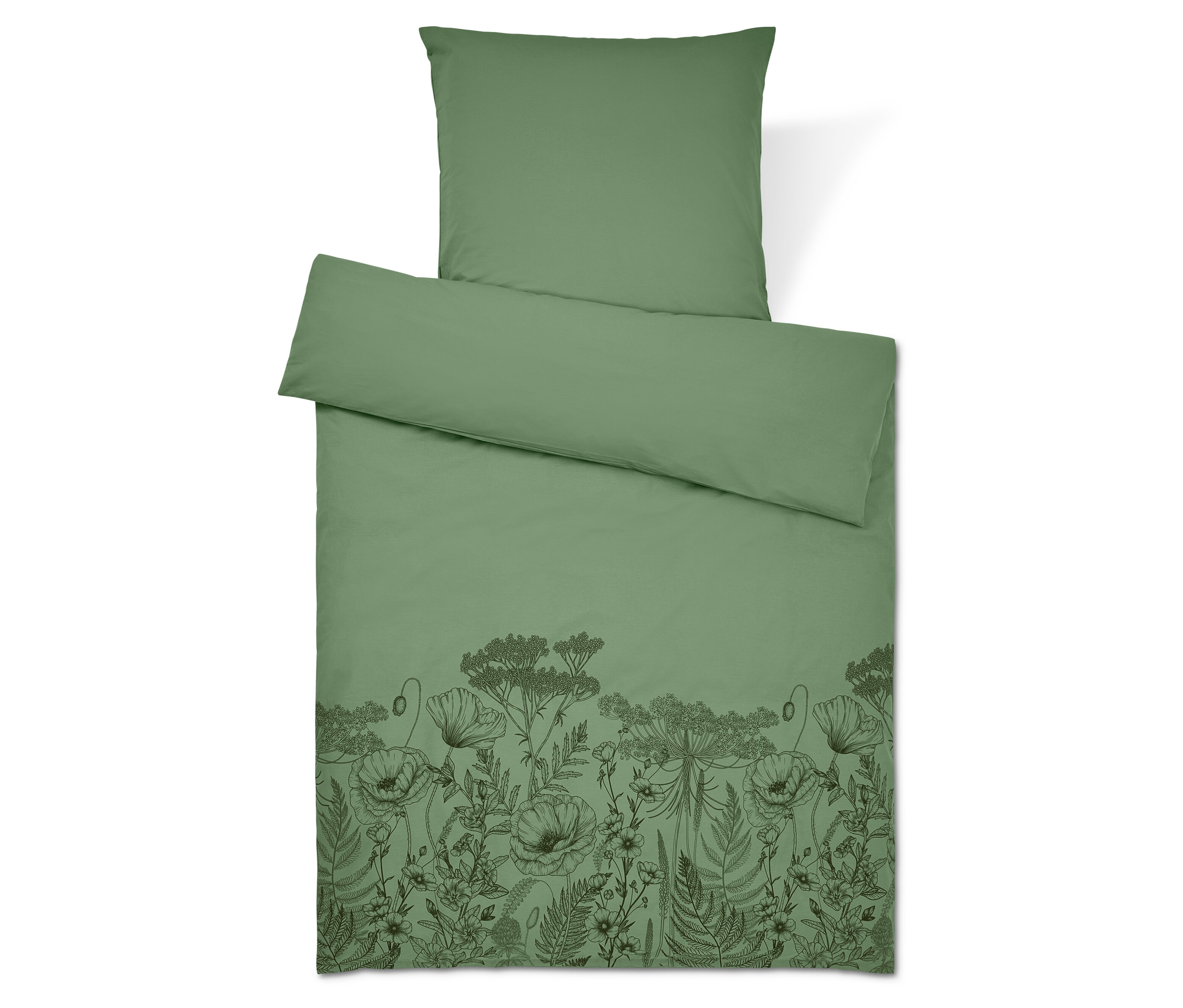 Tchibo - Pościel z bawełny renforcé - kolor: zielony