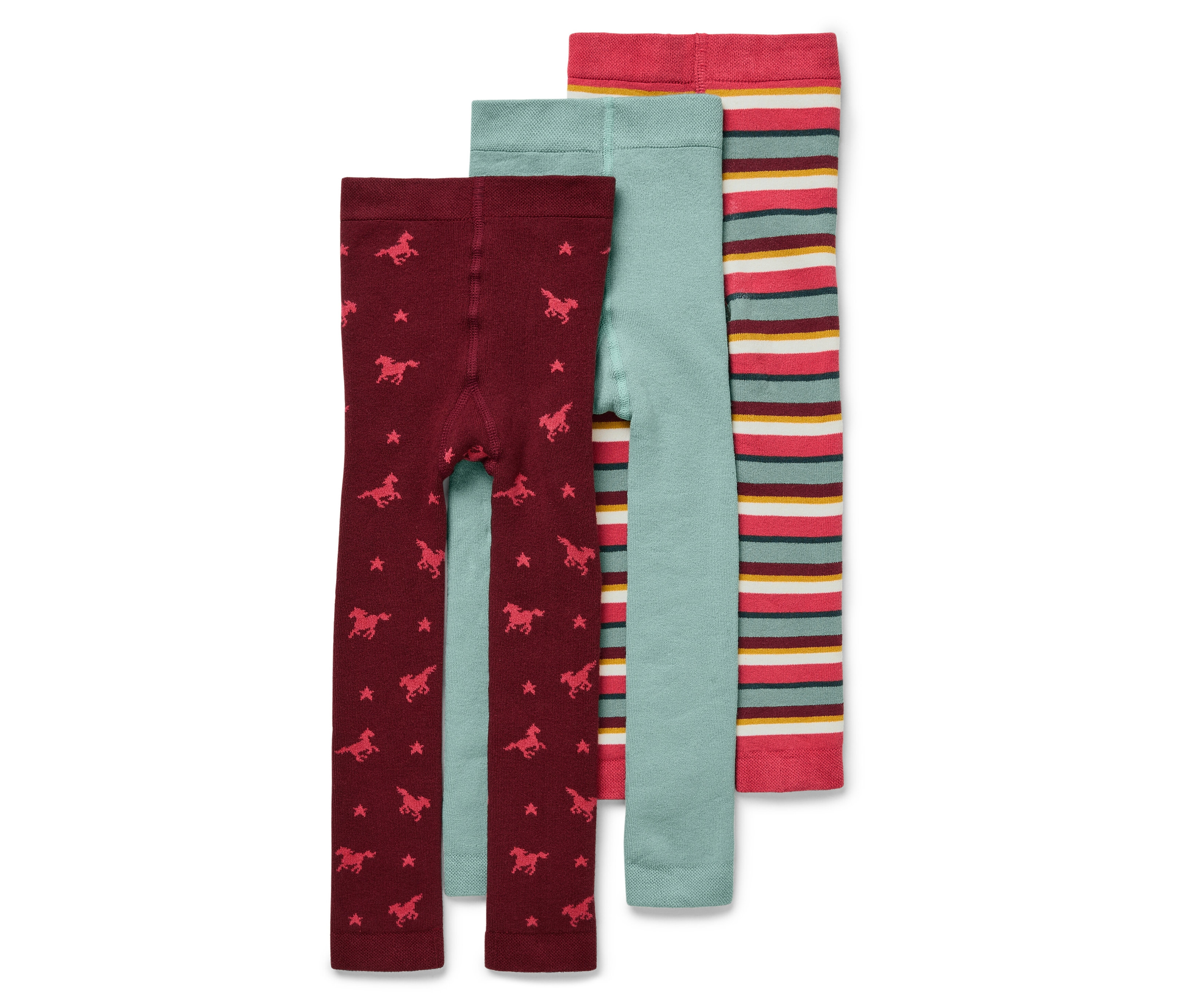 Tchibo - Legginsy termoaktywne - rozmiar 134/140 - kolor: zielony/czerwony