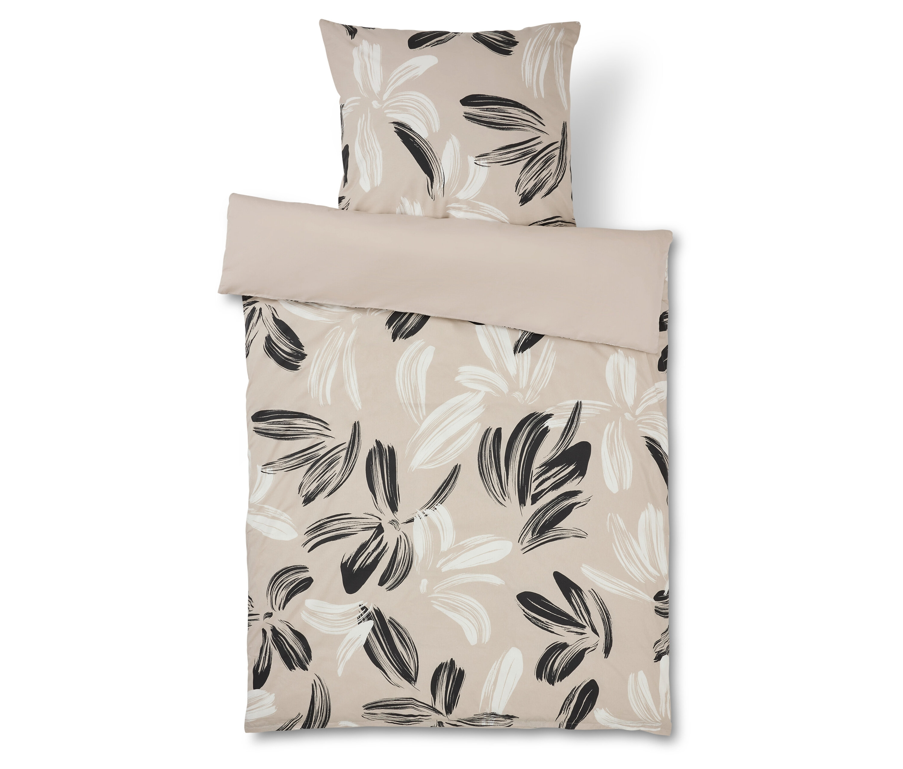 Tchibo - Pościel perkalowa - kolor: beżowy