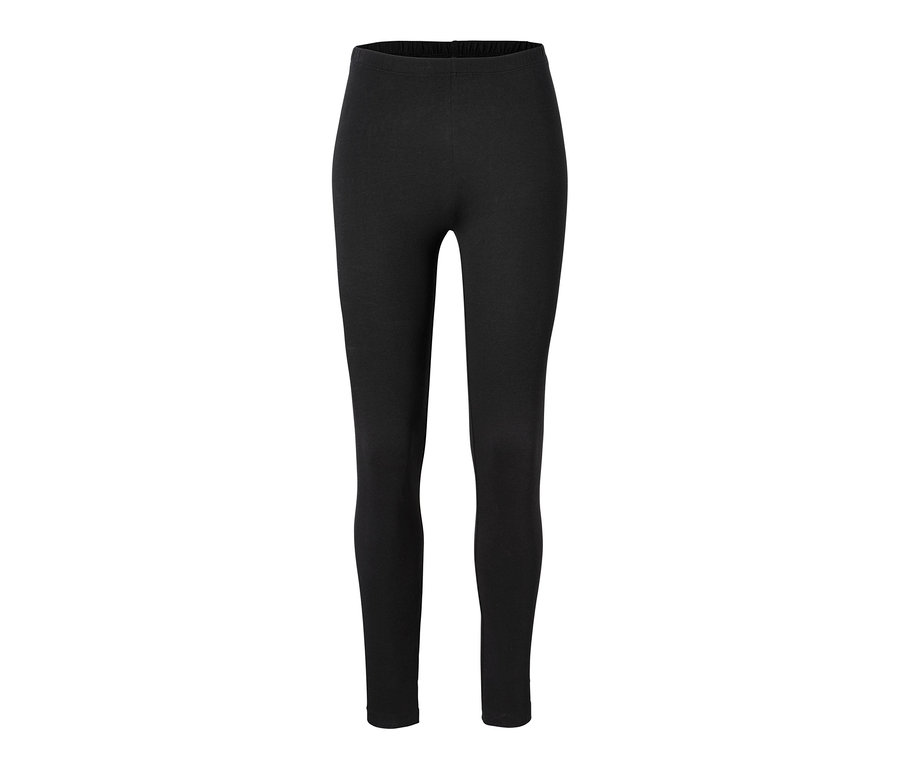 Czarne legginsy damskie.