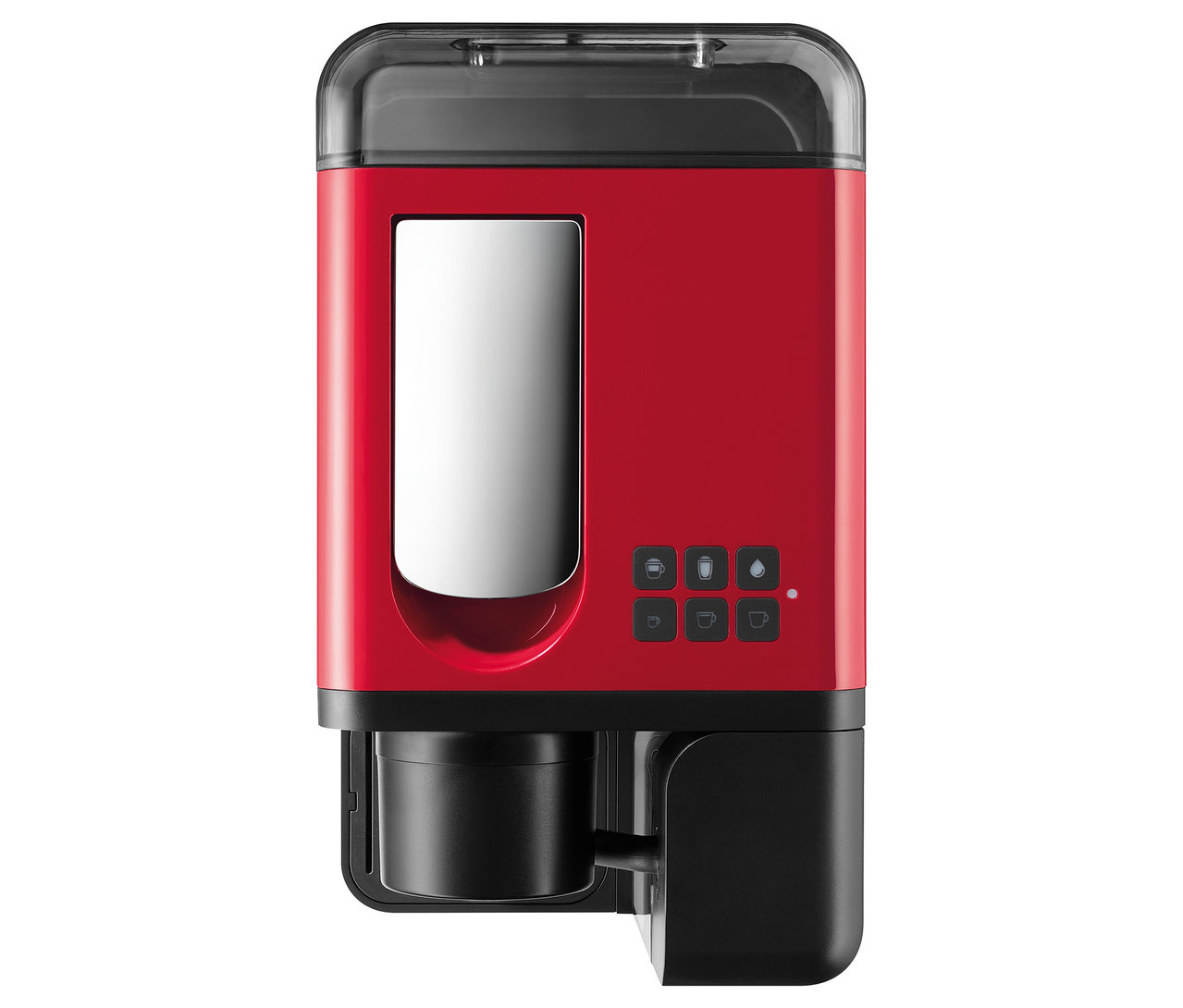 Czerwony ekspres do kawy Cafissimo milk.