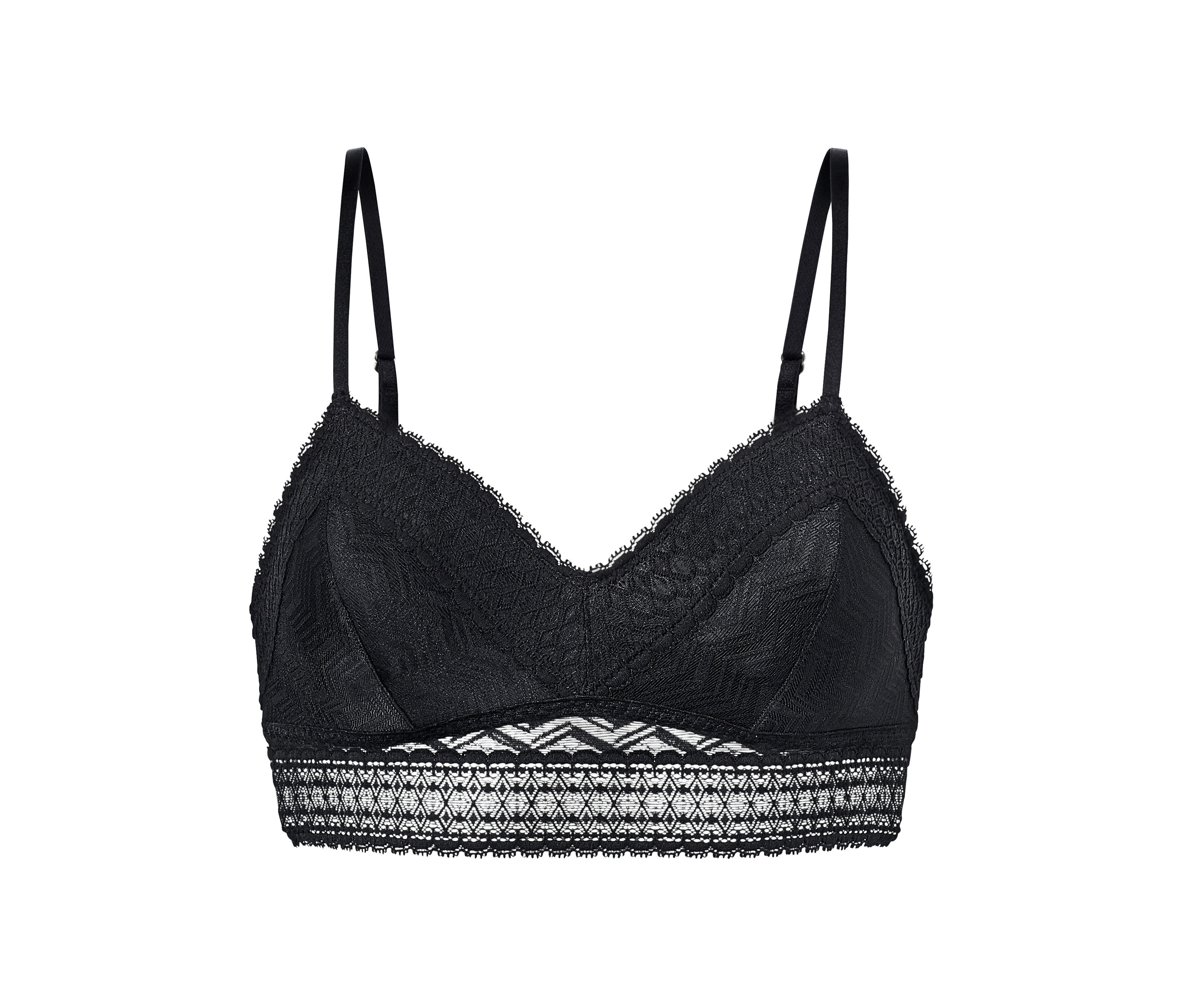 Tchibo - Koronkowy biustonosz gorsetowy- czarny