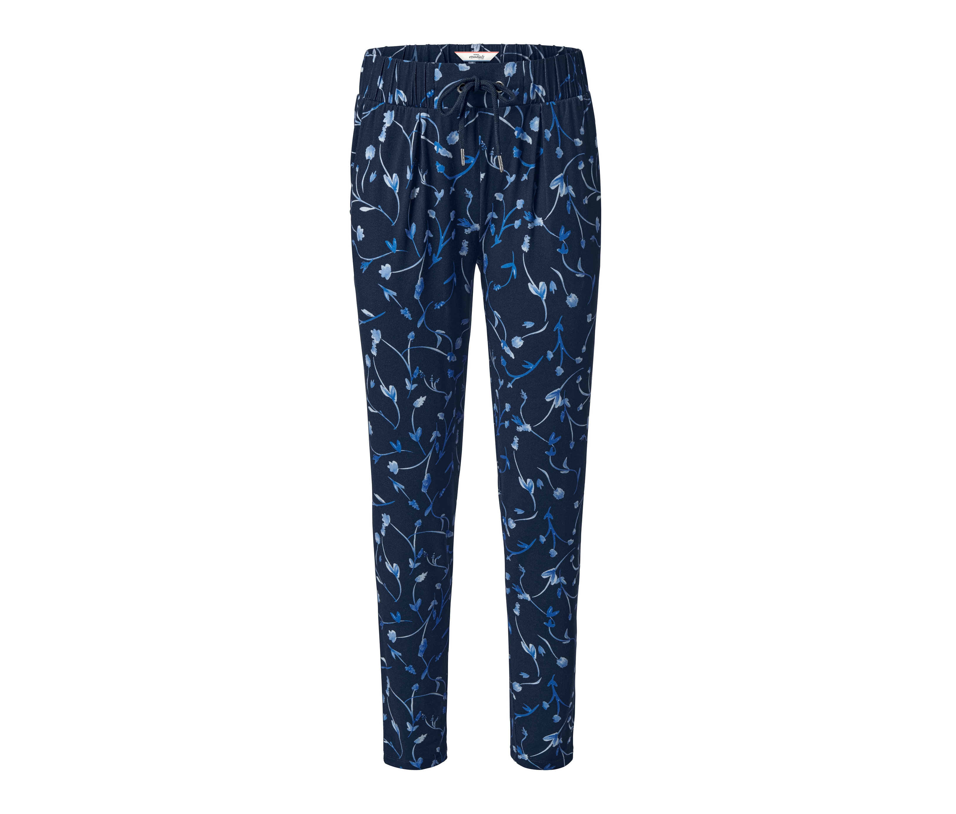 Tchibo - Spodnie dżersejowe, niebieski/z nadrukiem