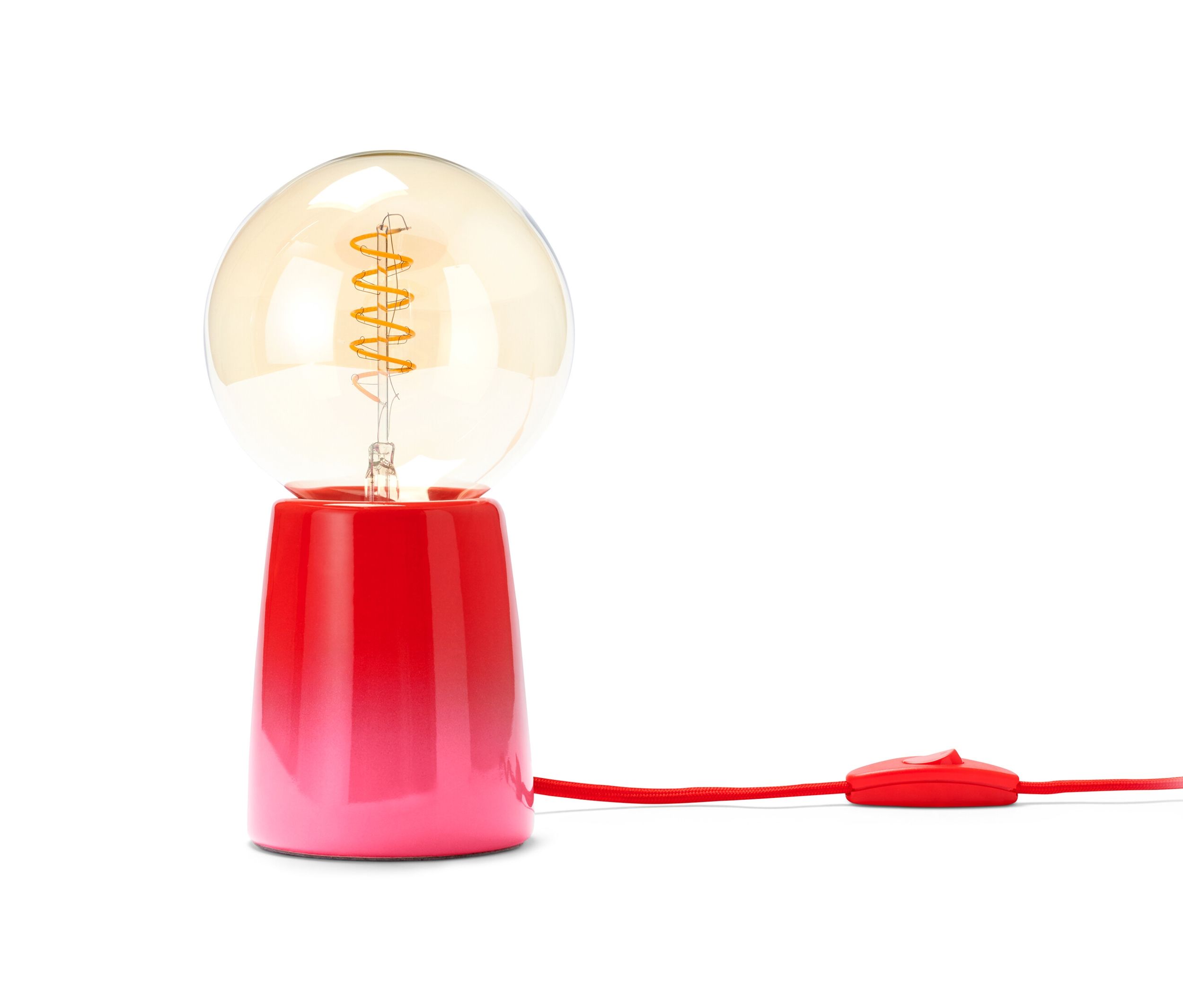 Tchibo - Lampa stołowa z podświetleniem LED - kolor: różowy/czerwony
