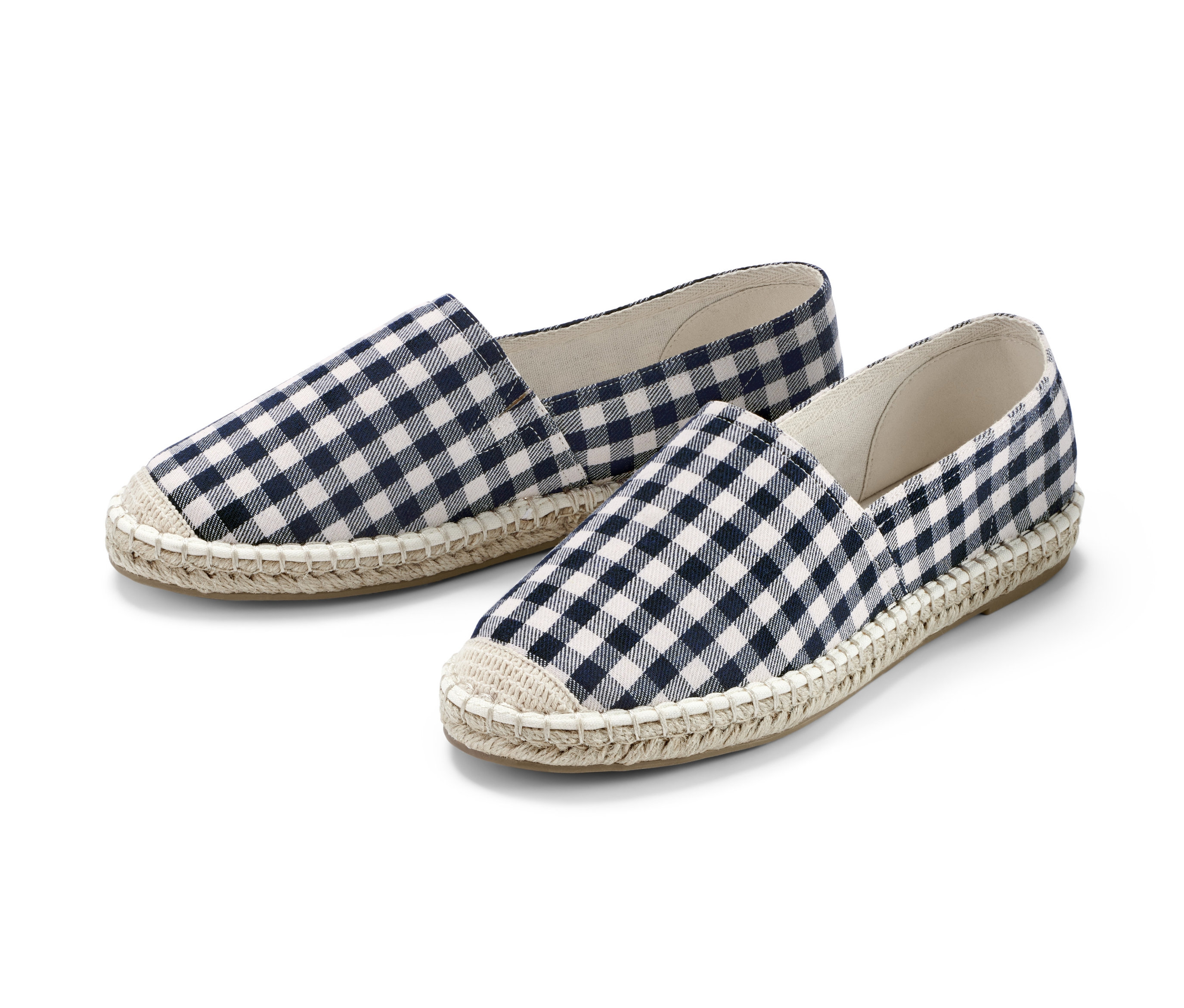Tchibo - Espadryle, biały/niebieski