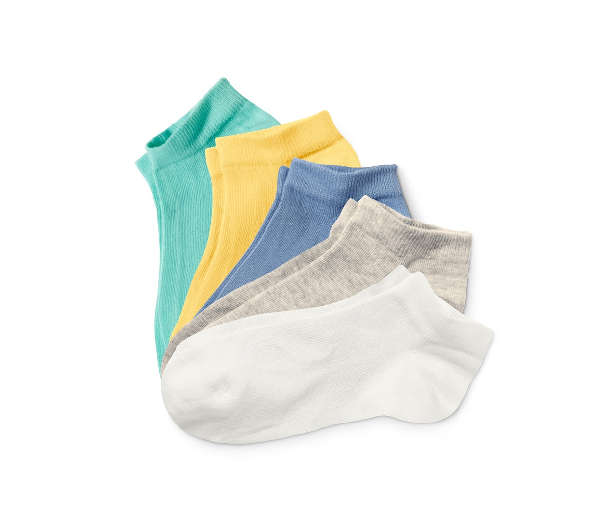 Tchibo - Skarpetki stopki z bawełny ekologicznej- niebieski/żółty