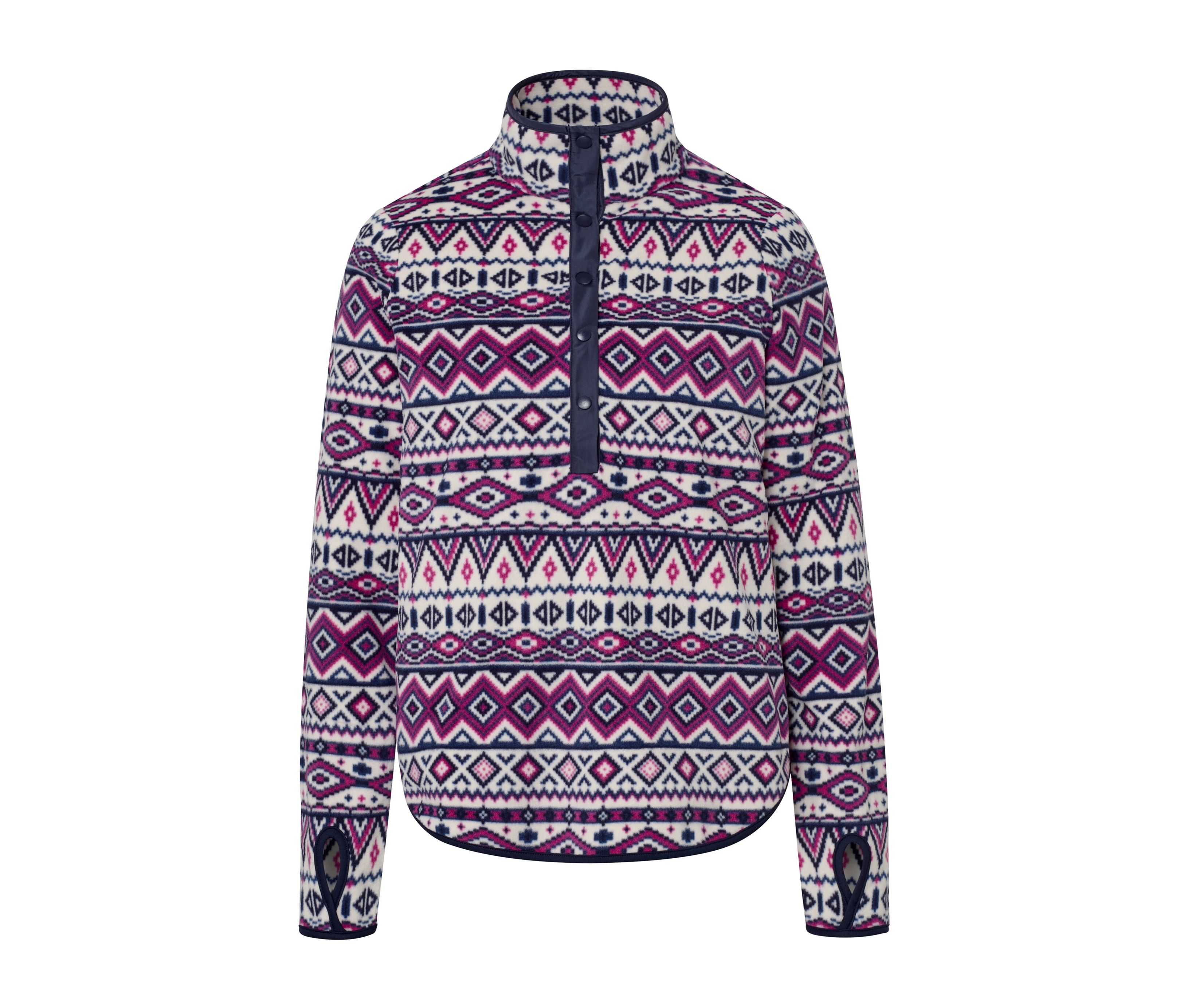 Tchibo - Bluza z polaru, różowy/niebieski