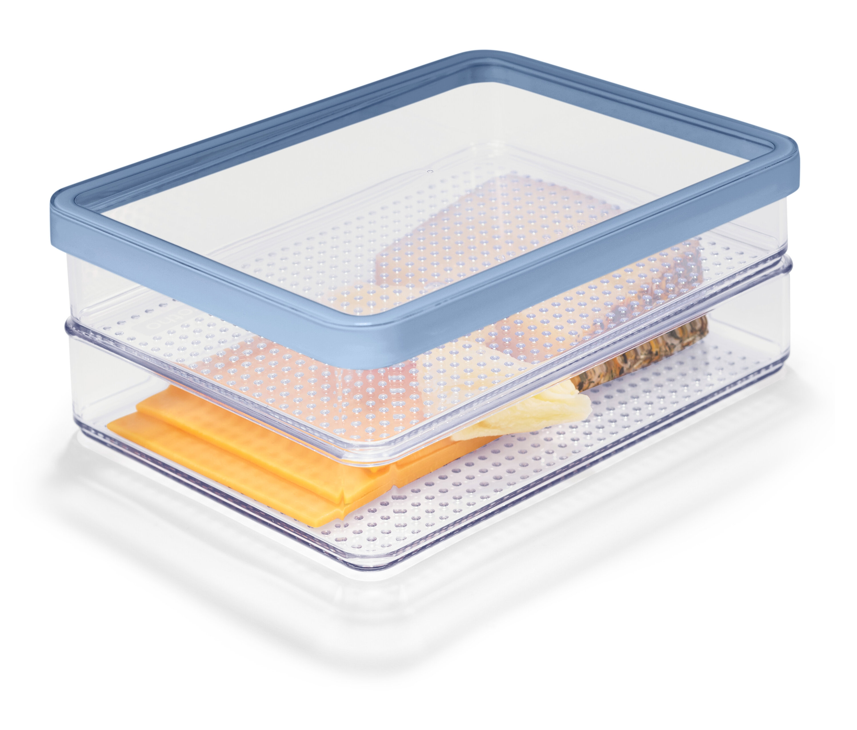 Tchibo - Pojemnik na wędliny i sery - kolor: niebieski