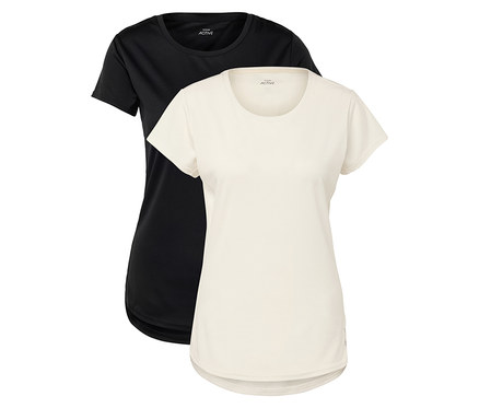 Koszulki funkcyjne, 2 sztuki, czarna/biała